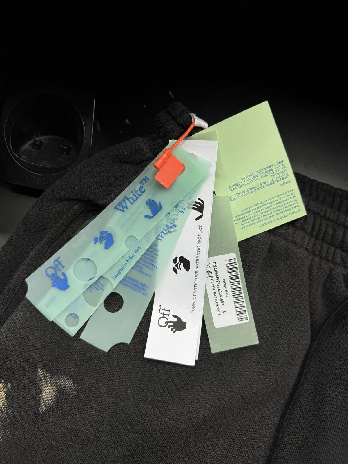 Off-White OFF-WHITE Wave Off Skate Sweatpants Black Size US 34 / EU 50 - 6 Thumbnail