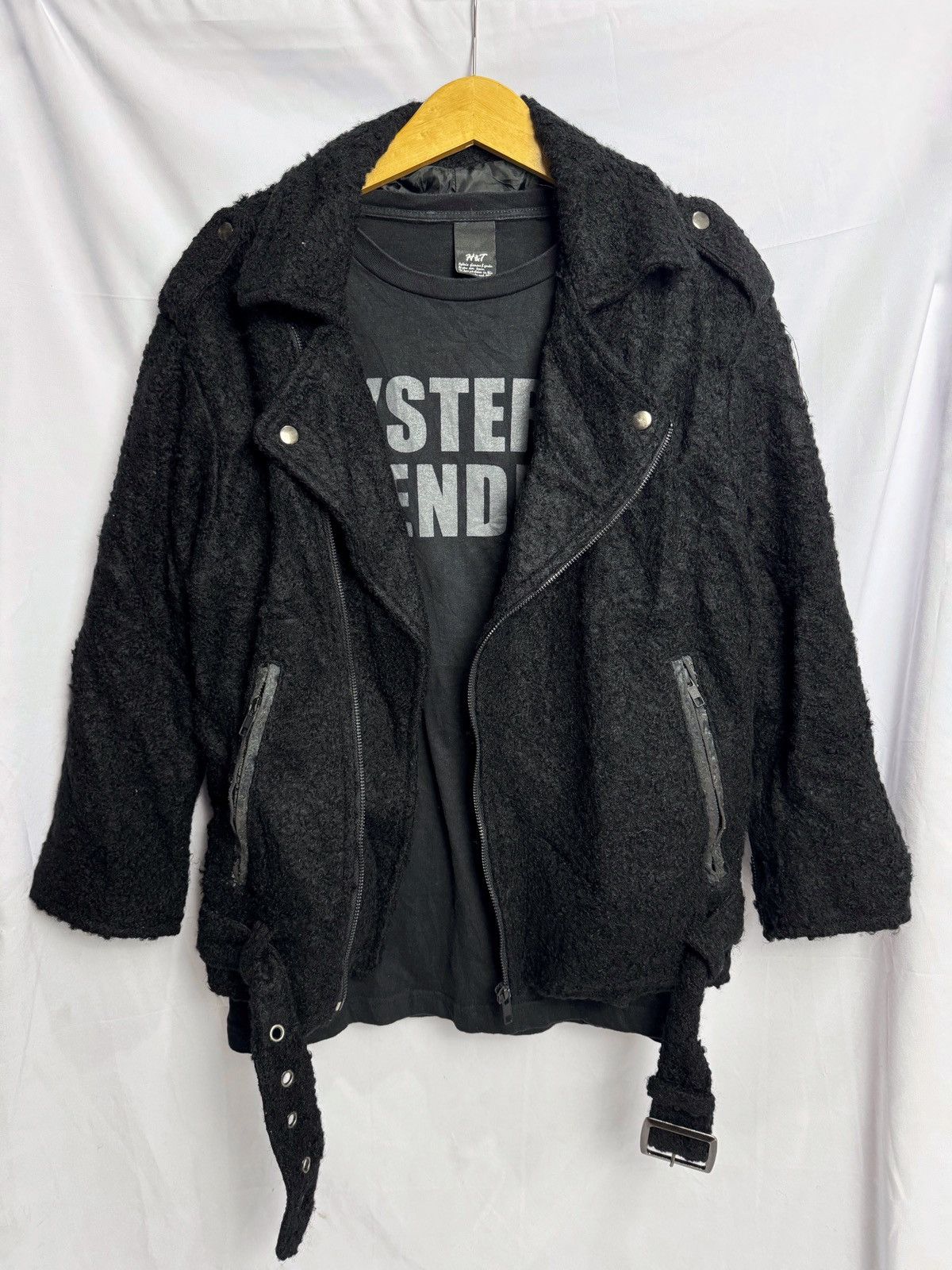 14th Addiction JAPANESE WOOL ASYMMETRICAL JEANASIS JACKET Size US M / EU 48-50 / 2 - 1 Thumbnail