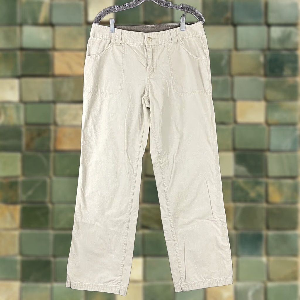 Vintage Columbia Pants Khakis Women 12 Beige Regular Khaki Pants Womens 12 Beige Columbia Sportswear Size 34" / US 12 / IT 48 - 1 Thumbnail