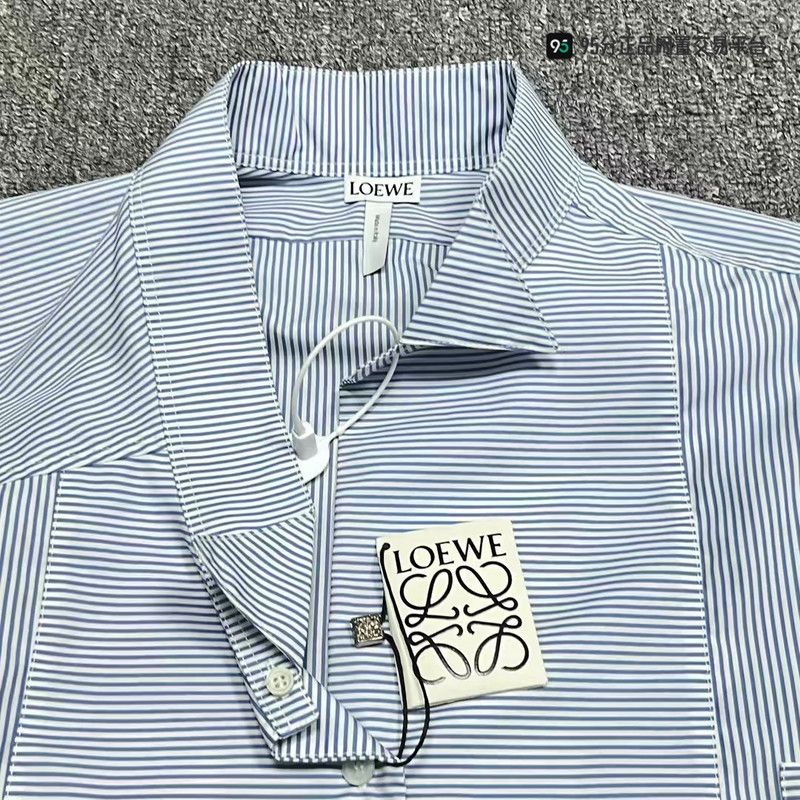 Loewe LOEWE Striped Long-Sleeve Unisex Shirt Size US M / EU 48-50 / 2 - 1 Thumbnail