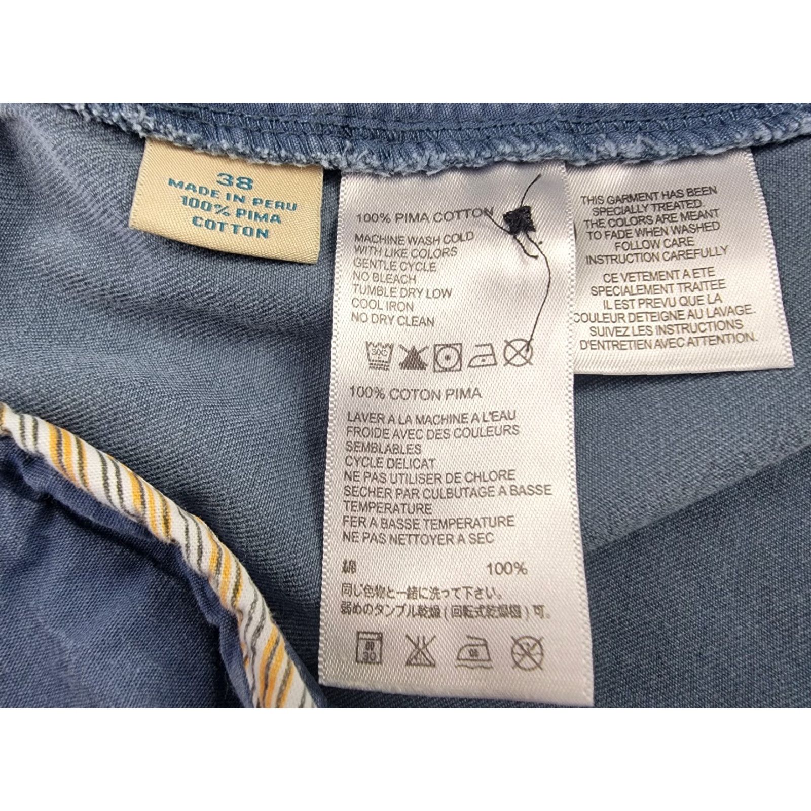 Tommy Bahama Tommy Bahama Shorts Mens 38 Blue 100% Pima Cotton Casual Beach Chino Size US 38 / EU 54 - 6 Thumbnail