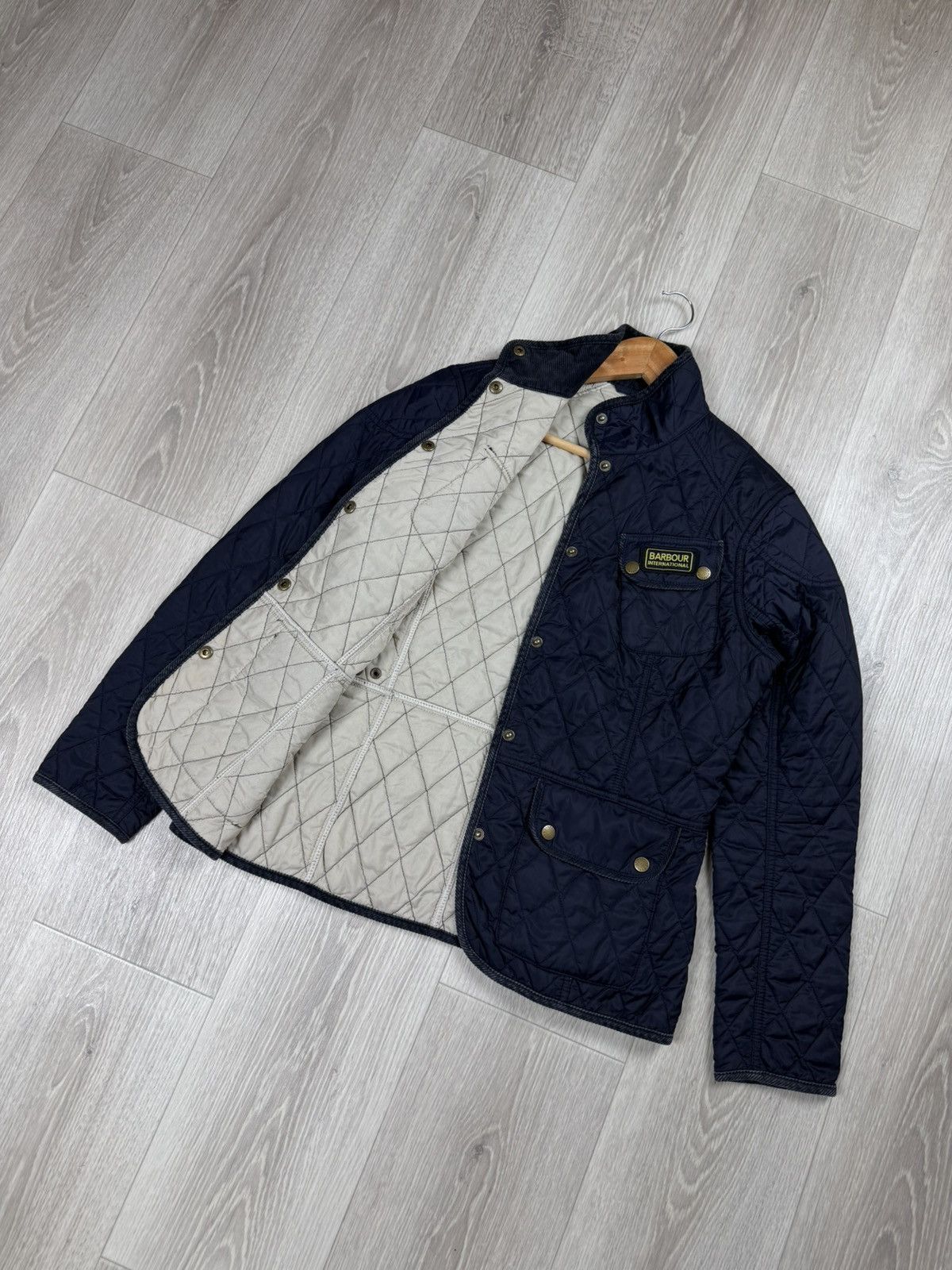 Barbour Barbour International Women Navy Polarquilted Jacket Size 10 Size L / US 10 / IT 46 - 6 Thumbnail