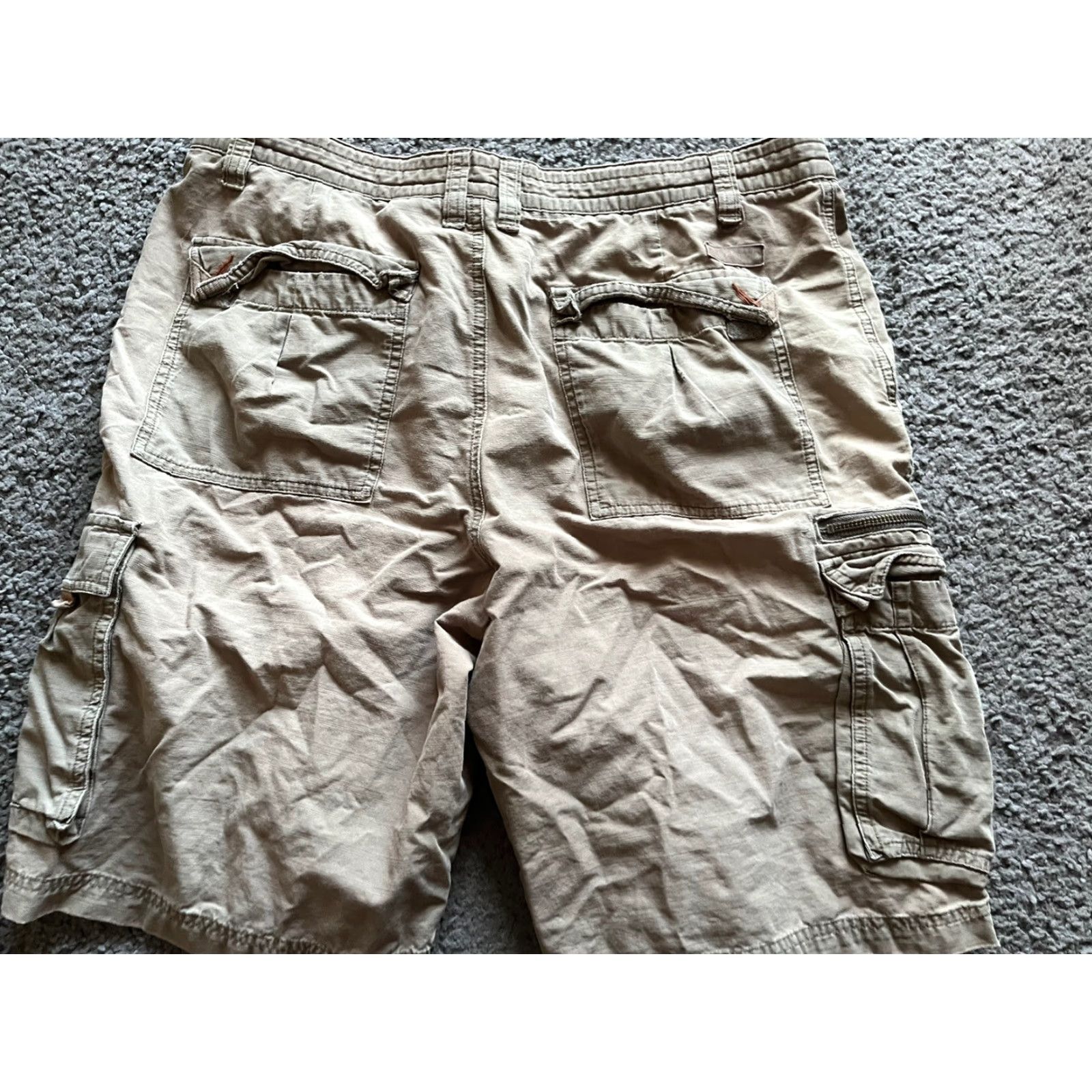Vintage Columbia Mens Cargo Shorts Outdoor Canvas Cotton Brown 34 Regular Pockets Zip Front Cargo Size US 34 / EU 50 - 2 Thumbnail
