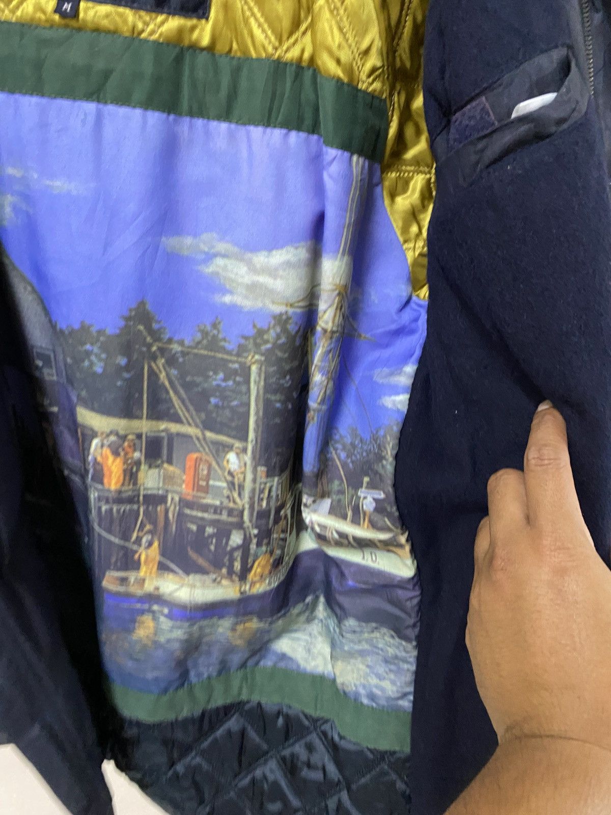 Paul & Shark VTG Paul & Shark Yachting Parka | Scenic Harbor Art Lining Size US L / EU 52-54 / 3 - 6 Thumbnail