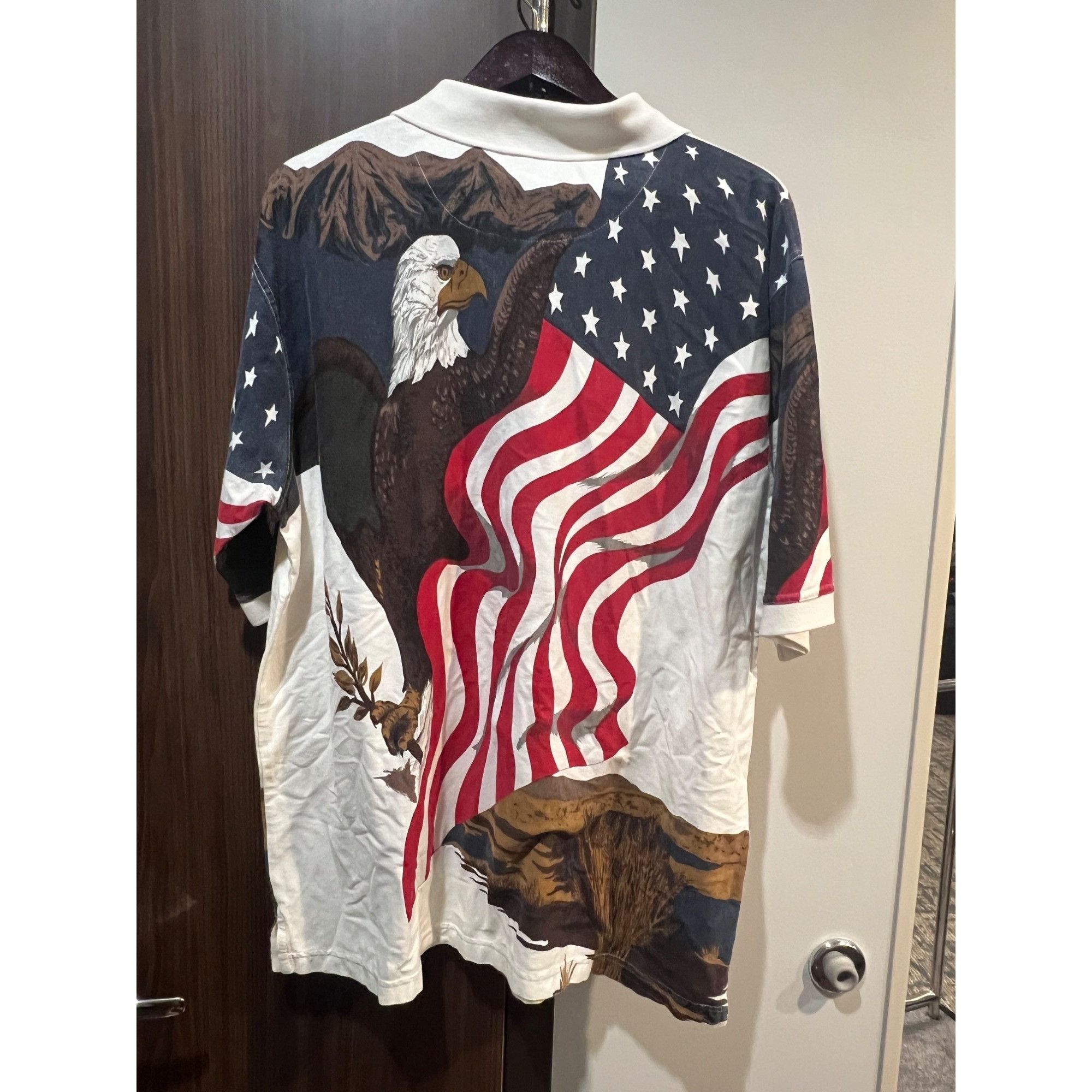 Vintage American Summer Vintage Bald Eagle USA Polo Shirt - Size XL Size US XL / EU 56 / 4 - 3 Thumbnail