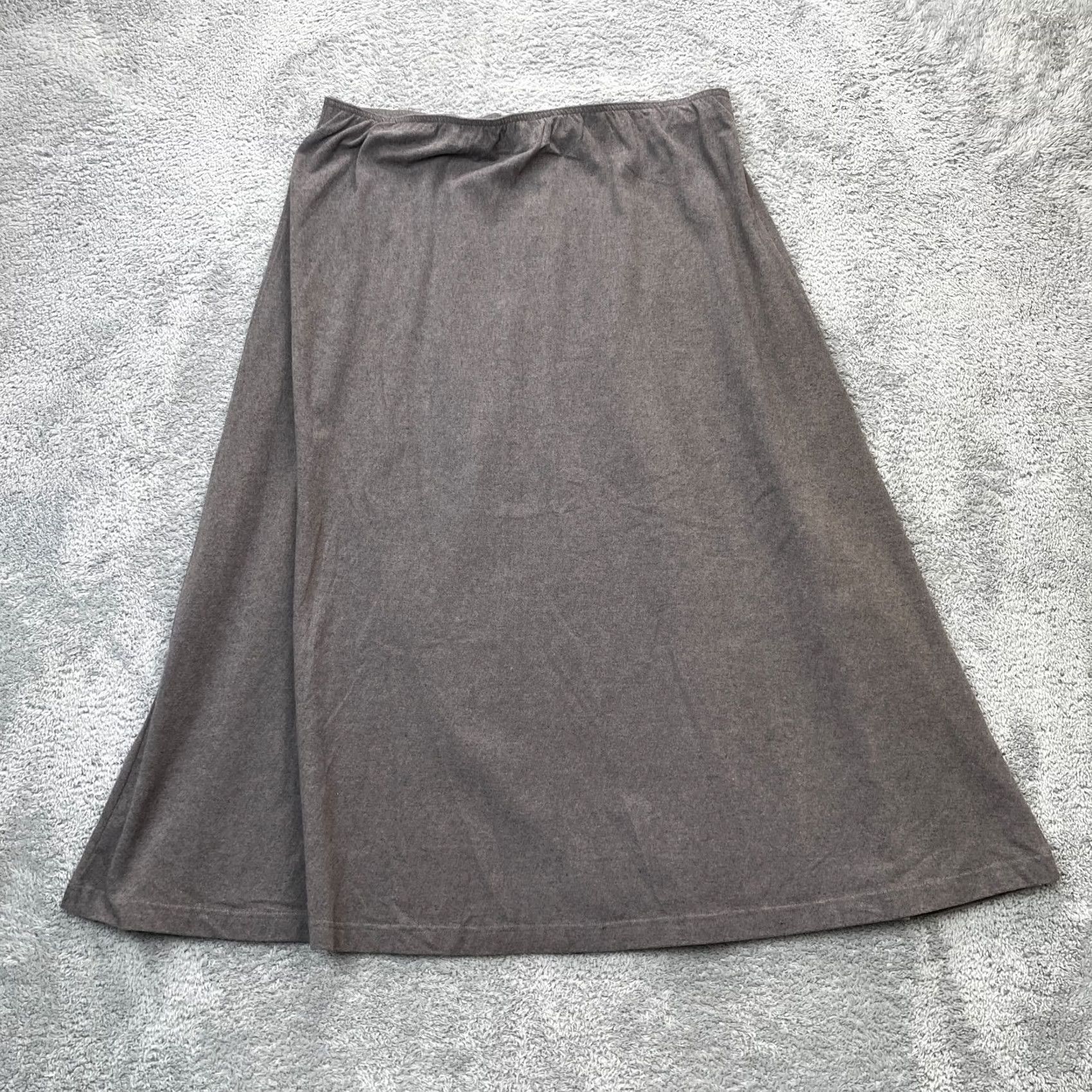 Lands' End VINTAGE Lands End Skirt Womens Extra Large Gray Straight And Pencil Long Cotton Size 40" / US 18 - 2 Thumbnail
