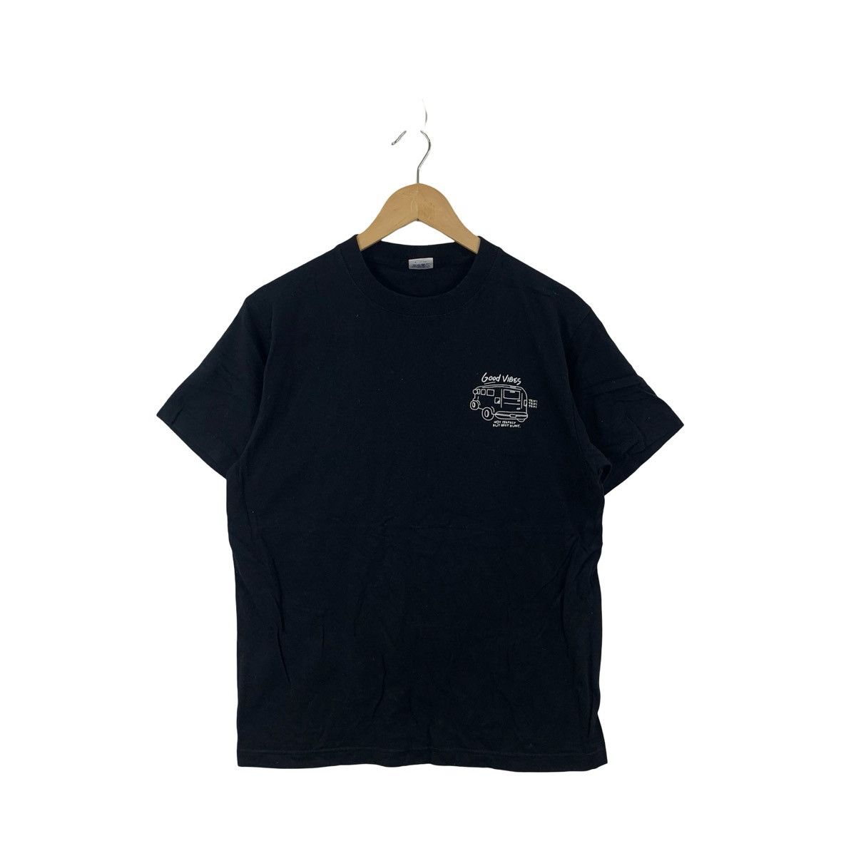 Other GOOD VIBES VAN Graphic T-Shirt Minimal Chest Print Casual Size US M / EU 48-50 / 2 - 1 Thumbnail