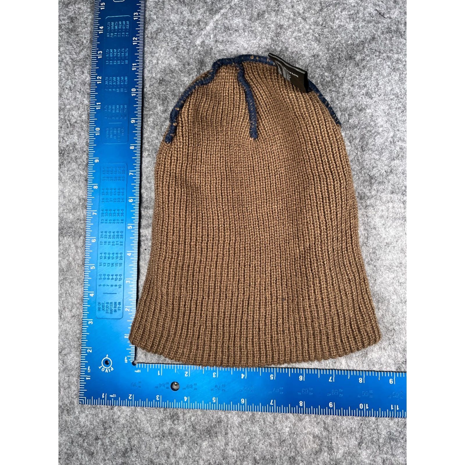 Brixton Brixton Beanie Toque Adult One Size Brown Beige 100% Acrylic Double Knit Skate Hat Beanie Mens Brixton Beanie Toque Size ONE SIZE - 5 Thumbnail