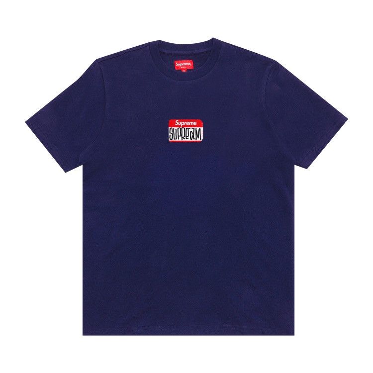 Supreme Supreme Gonz Nametag S/S Top Washed Navy Size US L / EU 52-54 / 3 - 1 Thumbnail