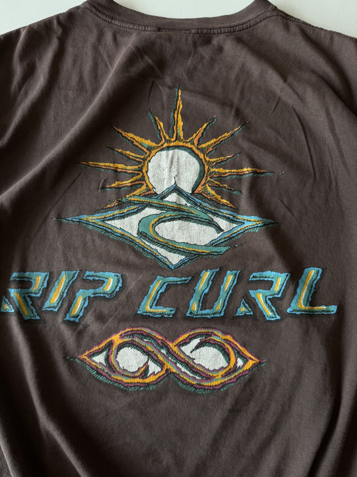 Ripcurl Vtg 90s Ripcurl Brown Single Stitch Tee Size US L / EU 52-54 / 3 - 3 Thumbnail