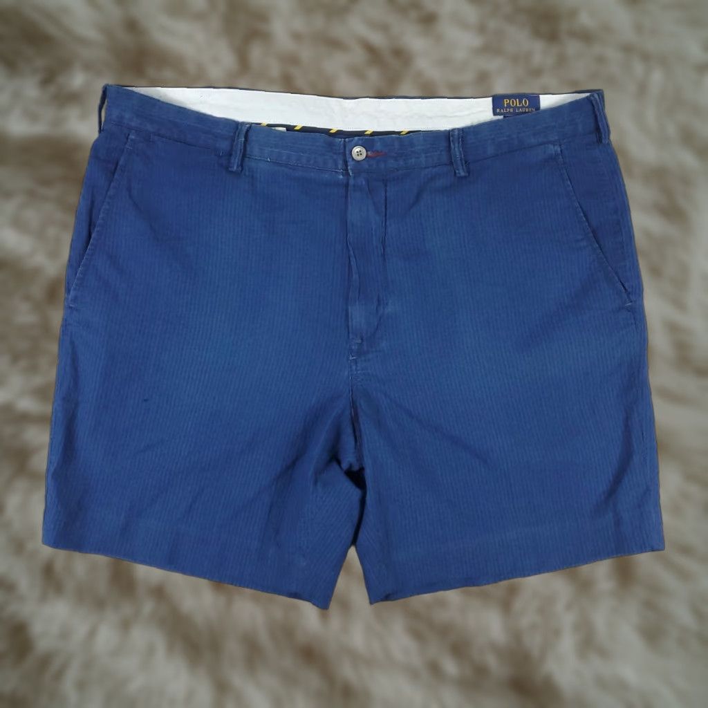 Ralph Lauren Ralph Lauren Chino Shorts Mens Size 40 Blue Striped Casual Flat Front Size US 40 / EU 56 - 1 Thumbnail