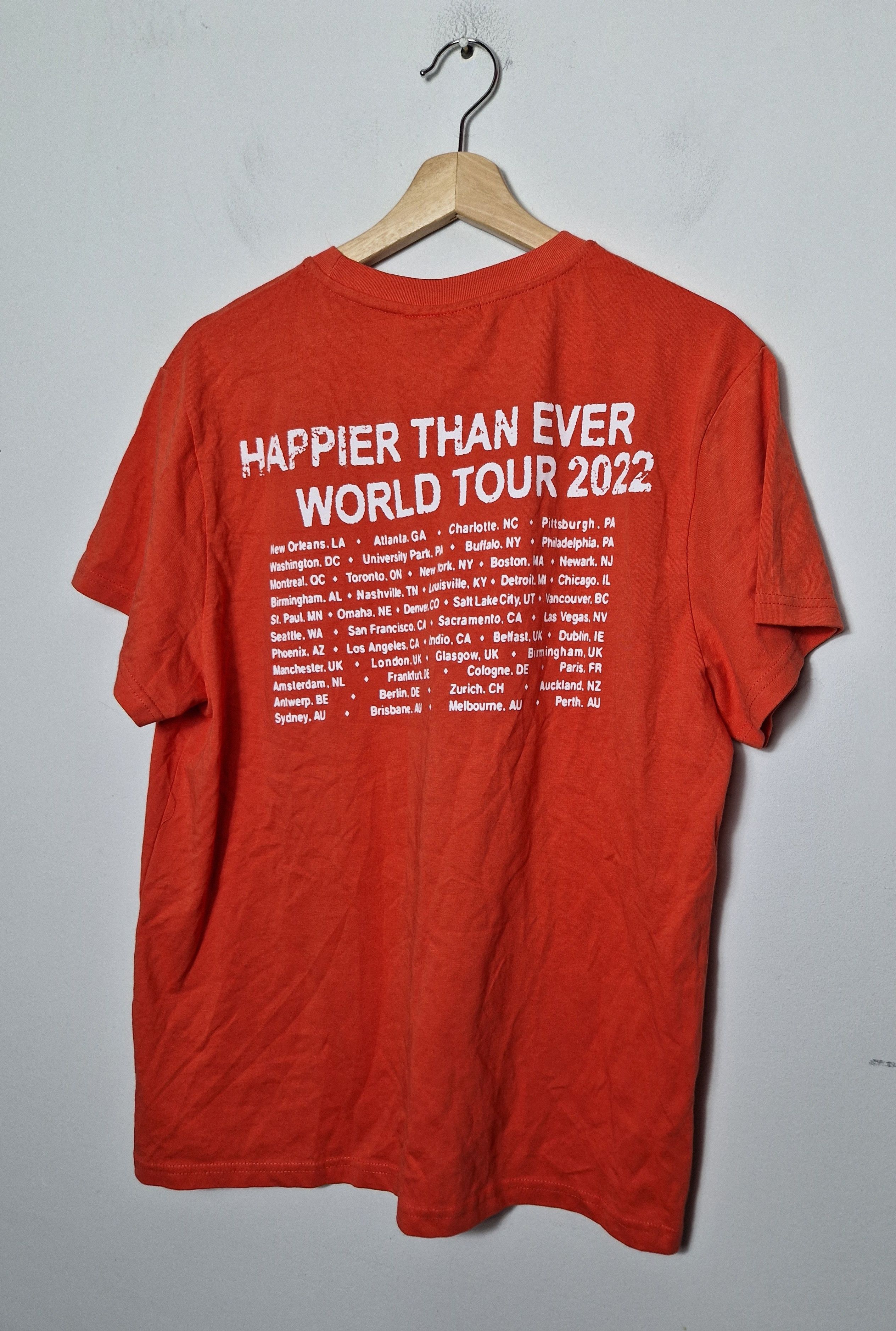 Billie Eilish × Rap Tees Billie Eilish Happier Than Ever