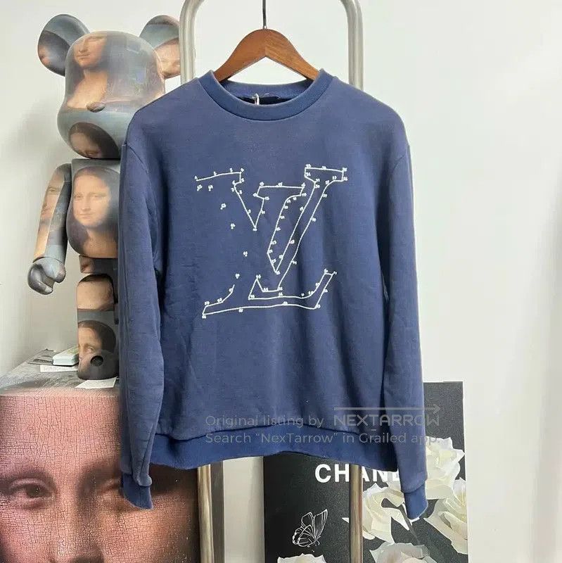 Louis Vuitton Navy Cotton Men's Sweatshirt .