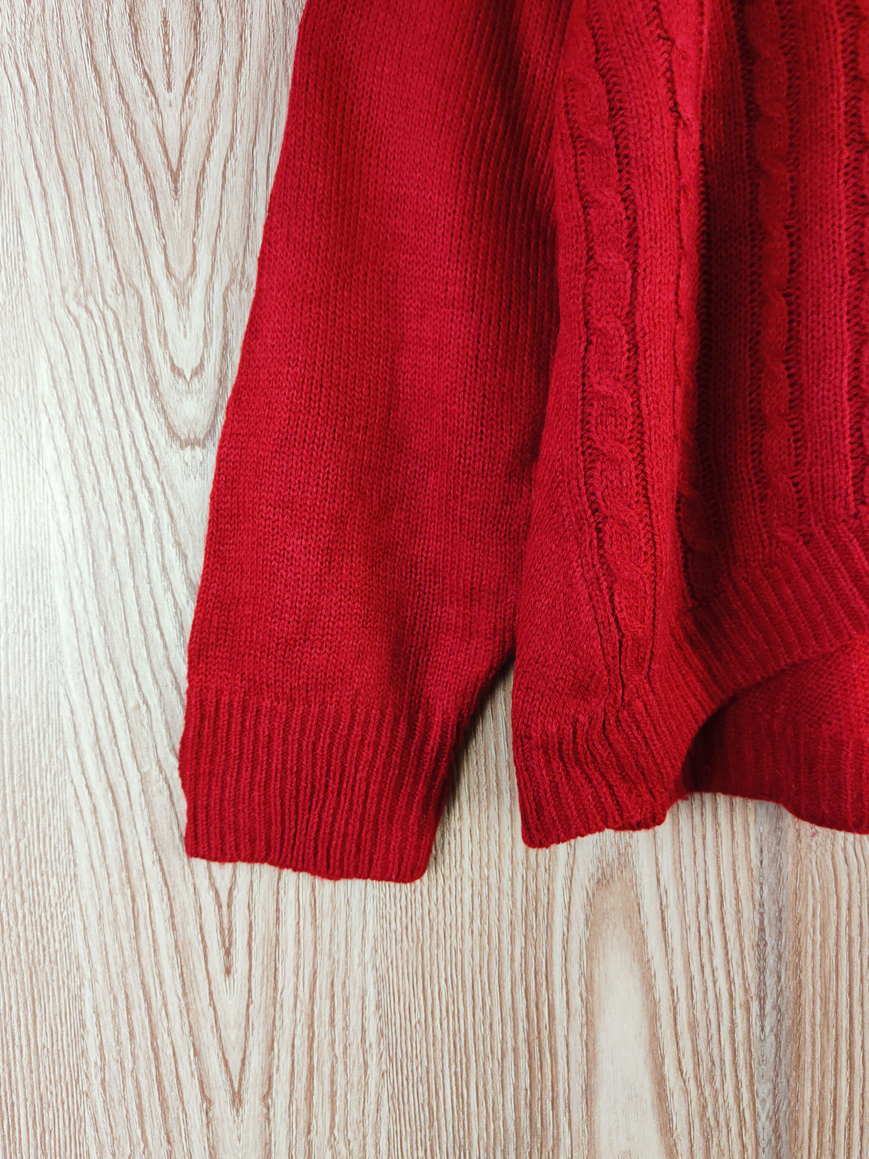 Japanese Brand × Vintage Earth Music & Ecology Red Knitwear Sweatshirts #W346 Size L / US 10 / IT 46 - 4 Thumbnail