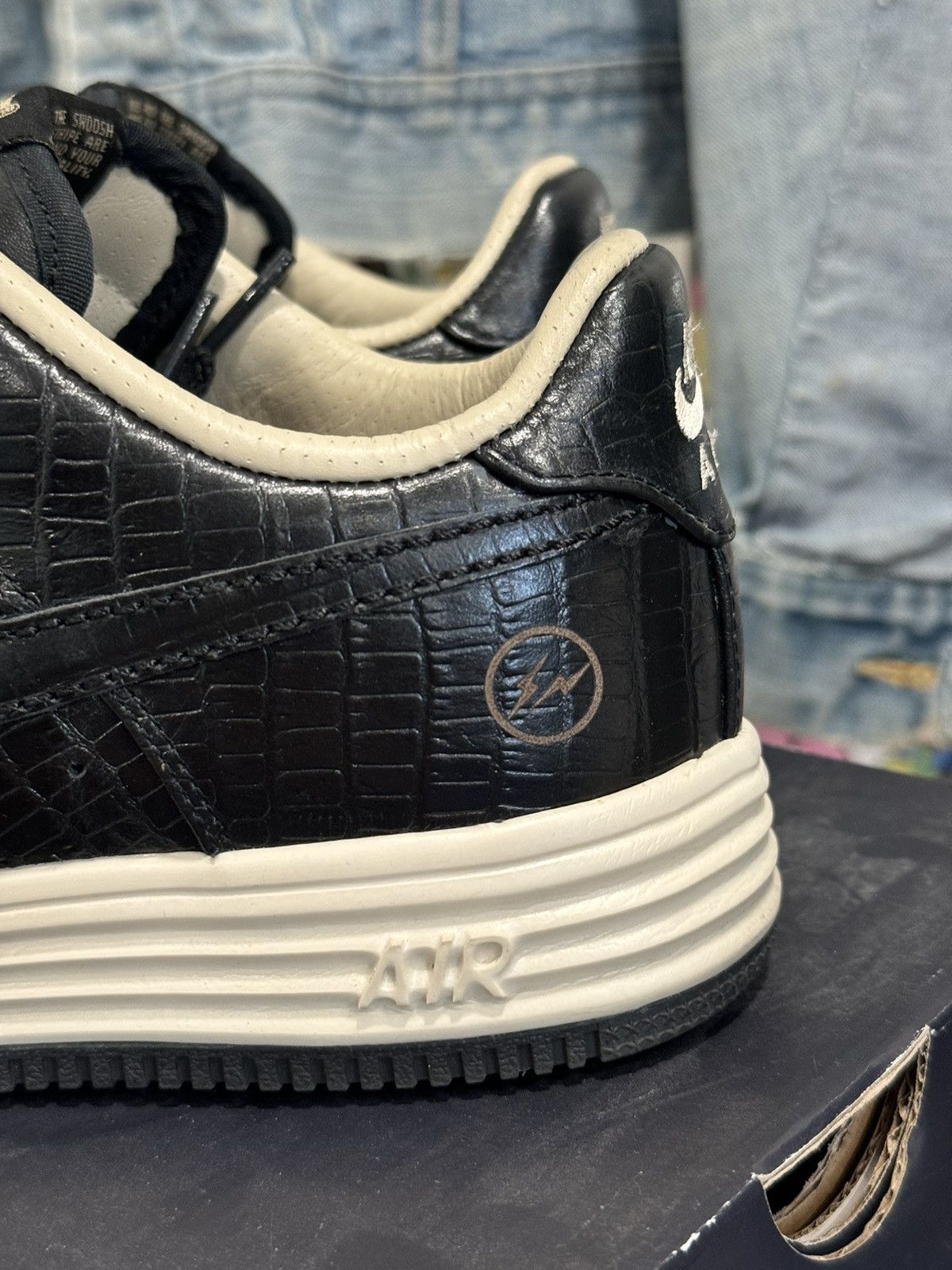 Fragment Design × Nike Nike Fragment Design Lunar Force 1 Prm Low Croc M 6.5 w/ Box Size US 6.5 / EU 39-40 - 2 Thumbnail