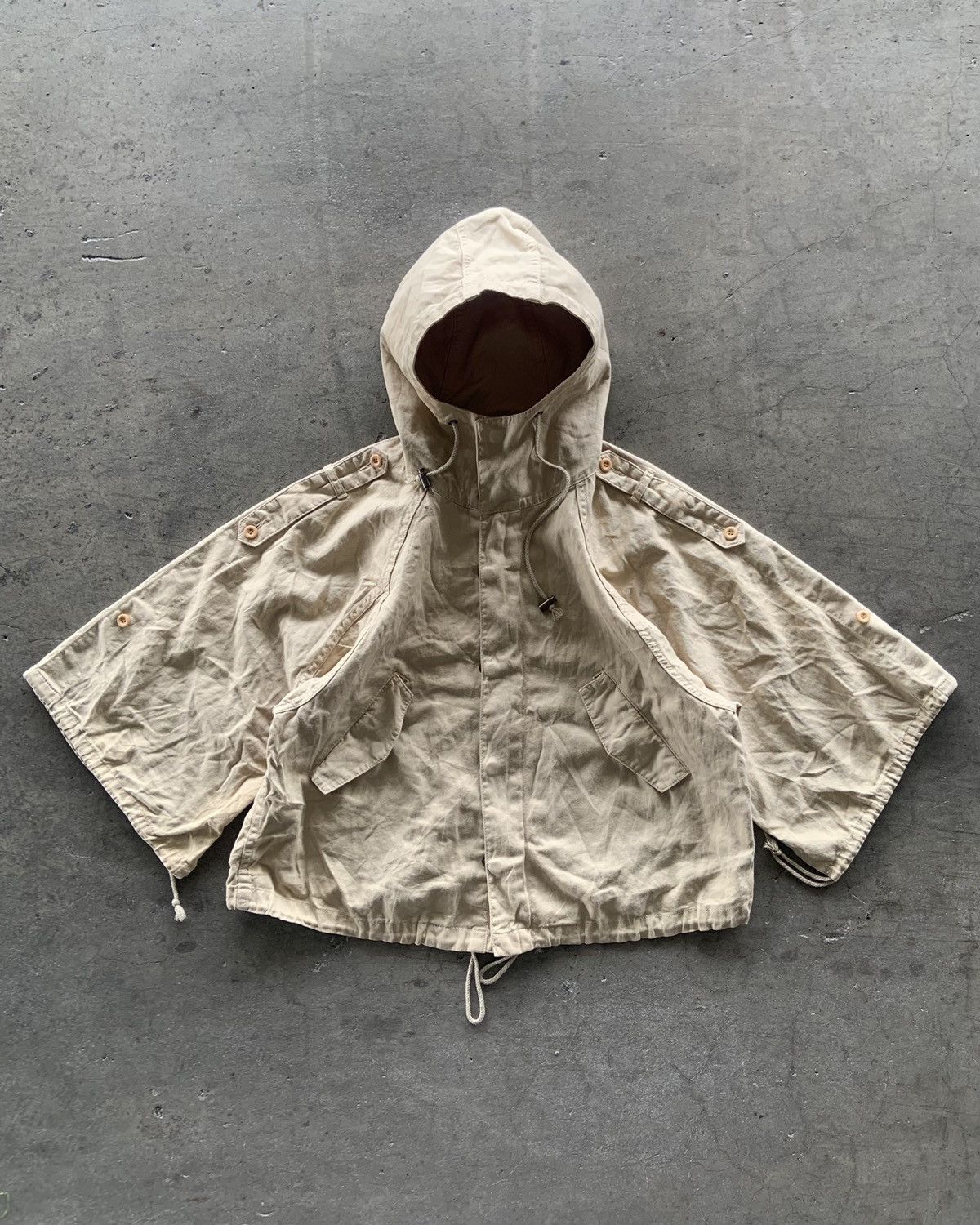 1990s Mighty Women Military Unique Jacket Made In Japan