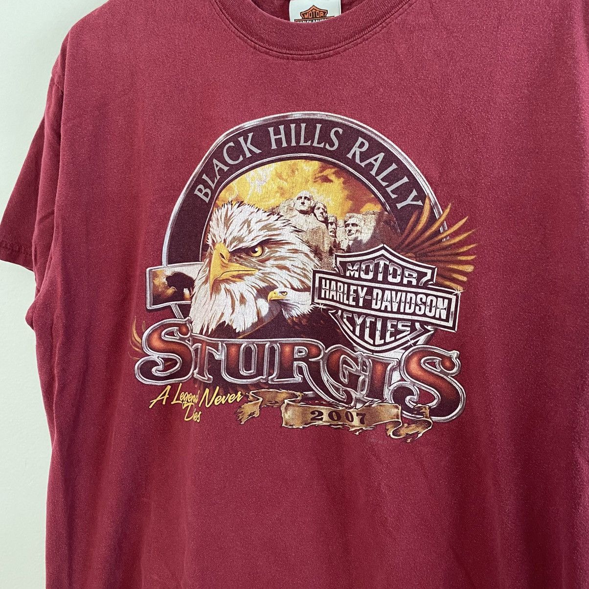 Harley Davidson Vintage Harley Davidson T Shirt L Black Hills Sturgis Rally Size US L / EU 52-54 / 3 - 1 Thumbnail