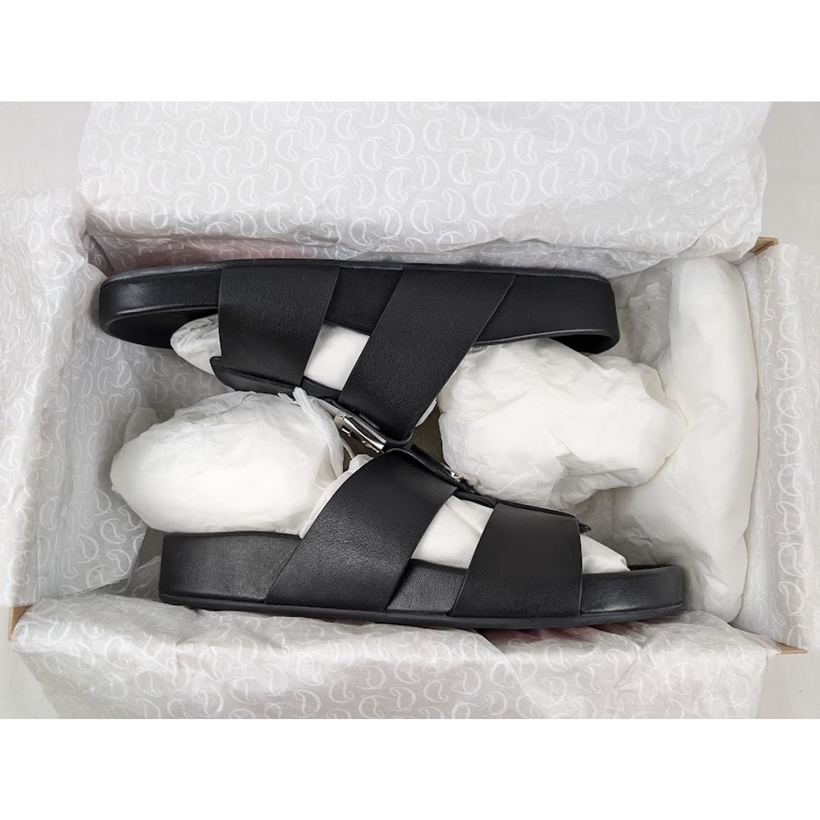 Christian Louboutin Dhabubizz Flat Slides in Black BNWB 42