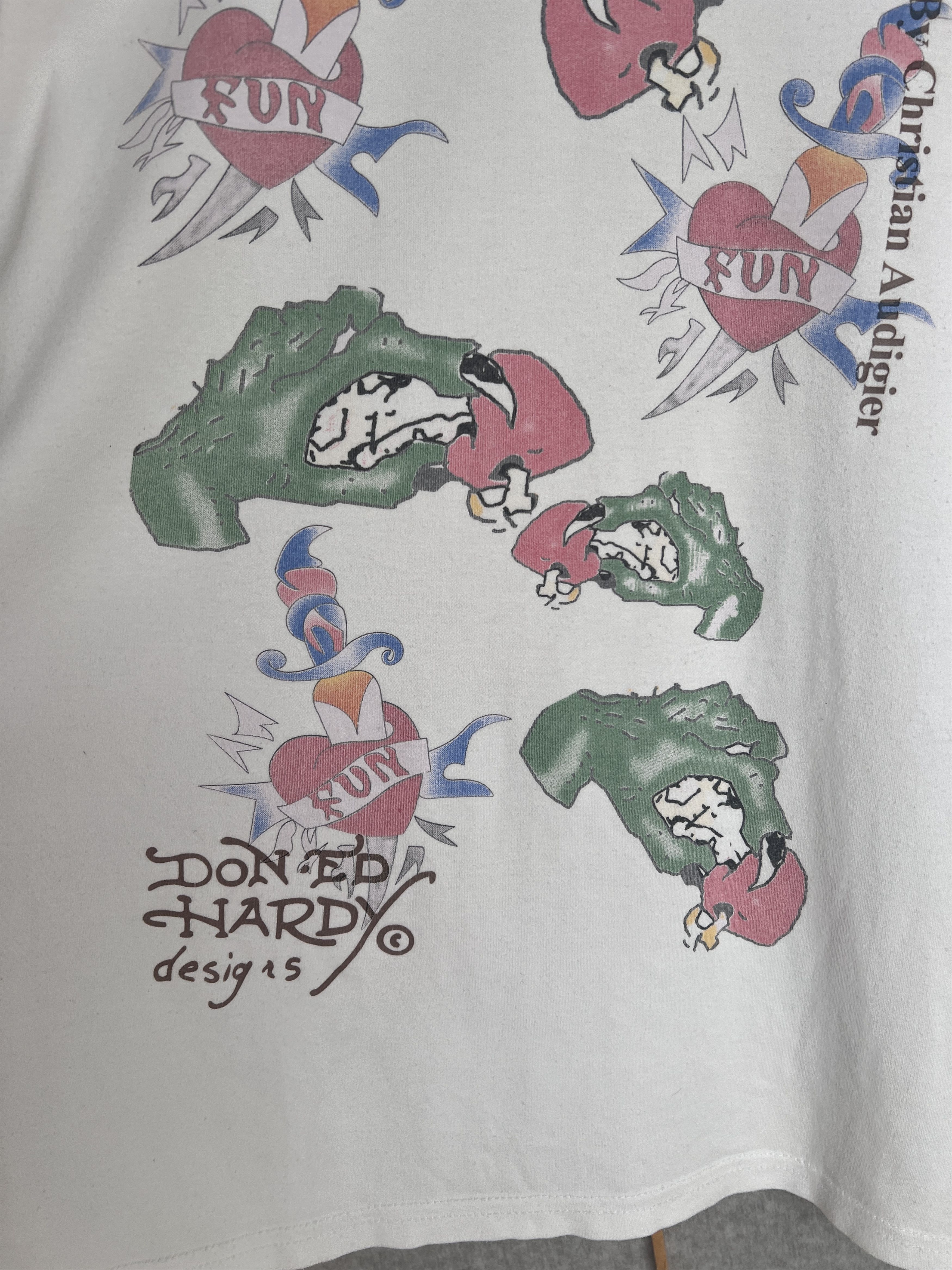 Ed Hardy Crazy Ed Hardy Superstar Rhinestones vintage printed t shirt Size US XL / EU 56 / 4 - 9 Thumbnail