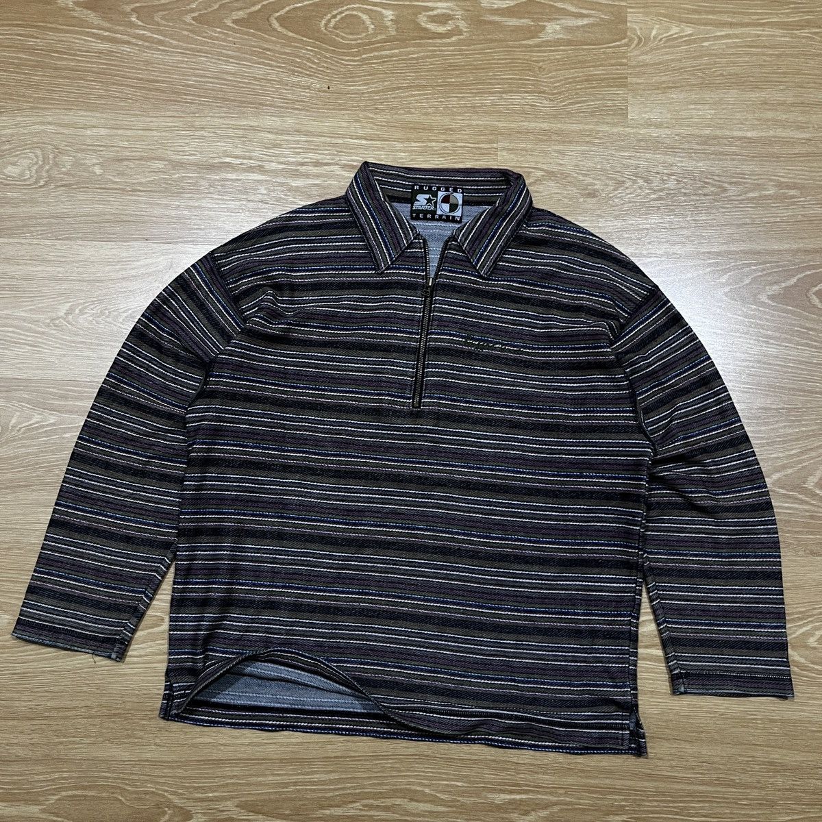 Japanese Brand × Starter × Vintage Rugged Terrain Starter Rugs Halfzipper Vintage 90’s Unisex Size US L / EU 52-54 / 3 - 3 Thumbnail