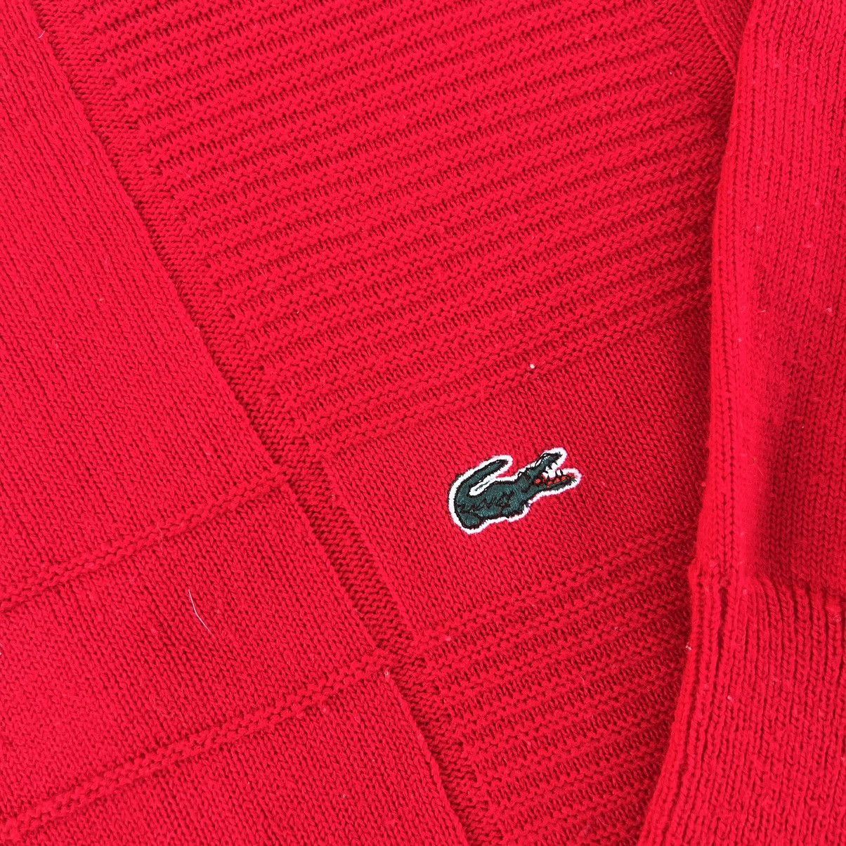Izod × Lacoste × Vintage Lacoste Vintage Knit Sweater Red Sweatshirt Size US L / EU 52-54 / 3 - 6 Thumbnail