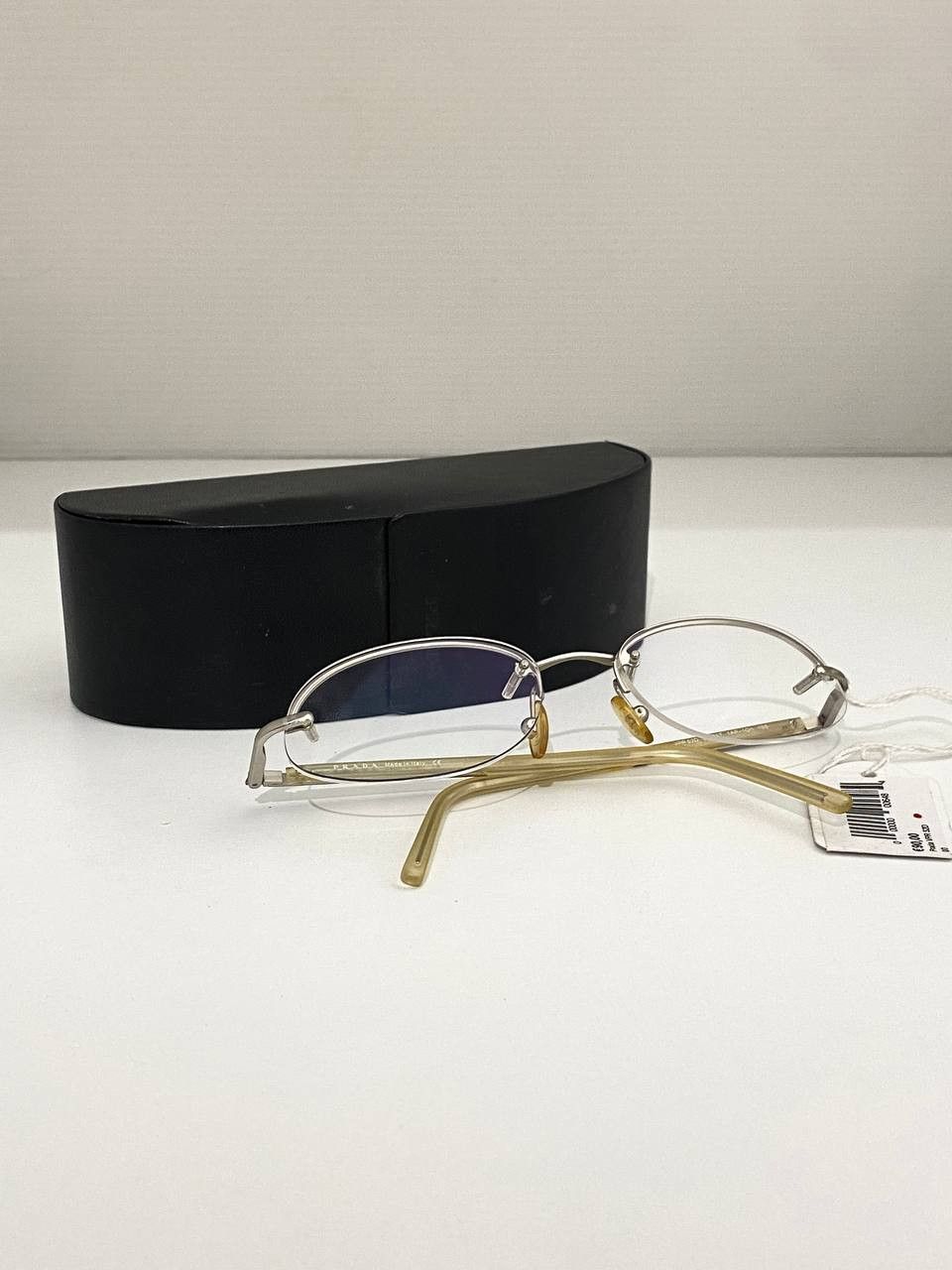 Prada Prada Logo Rimless Retro Oval Vintage Eyeglasses Size ONE SIZE - 9 Thumbnail