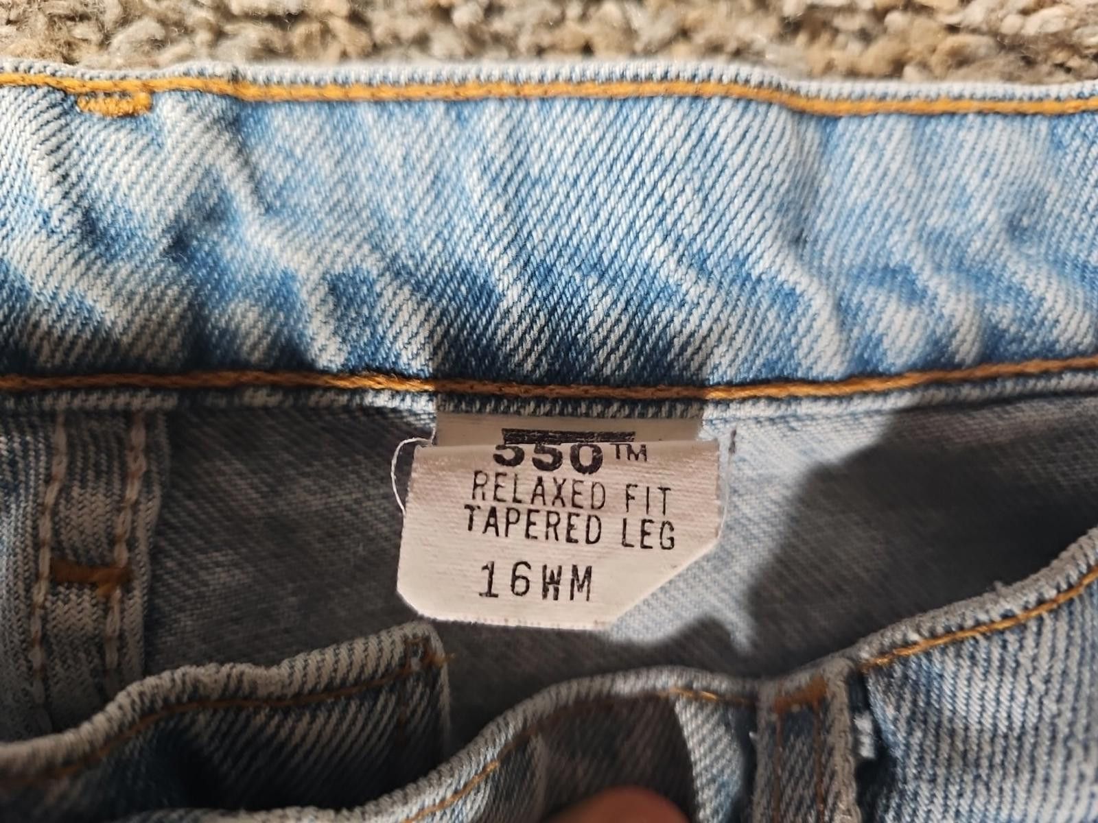 Levi's Levis 550 Relaxed Fit Tapered Leg Blue Jeans Size 38" / US 16 / IT 52 - 2 Thumbnail