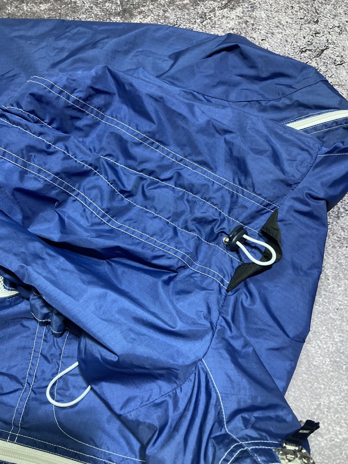 Armani ARMANI JEANS Vintage Jacket Blue Nylon Tech Multi Zip Size US L / EU 52-54 / 3 - 9 Thumbnail