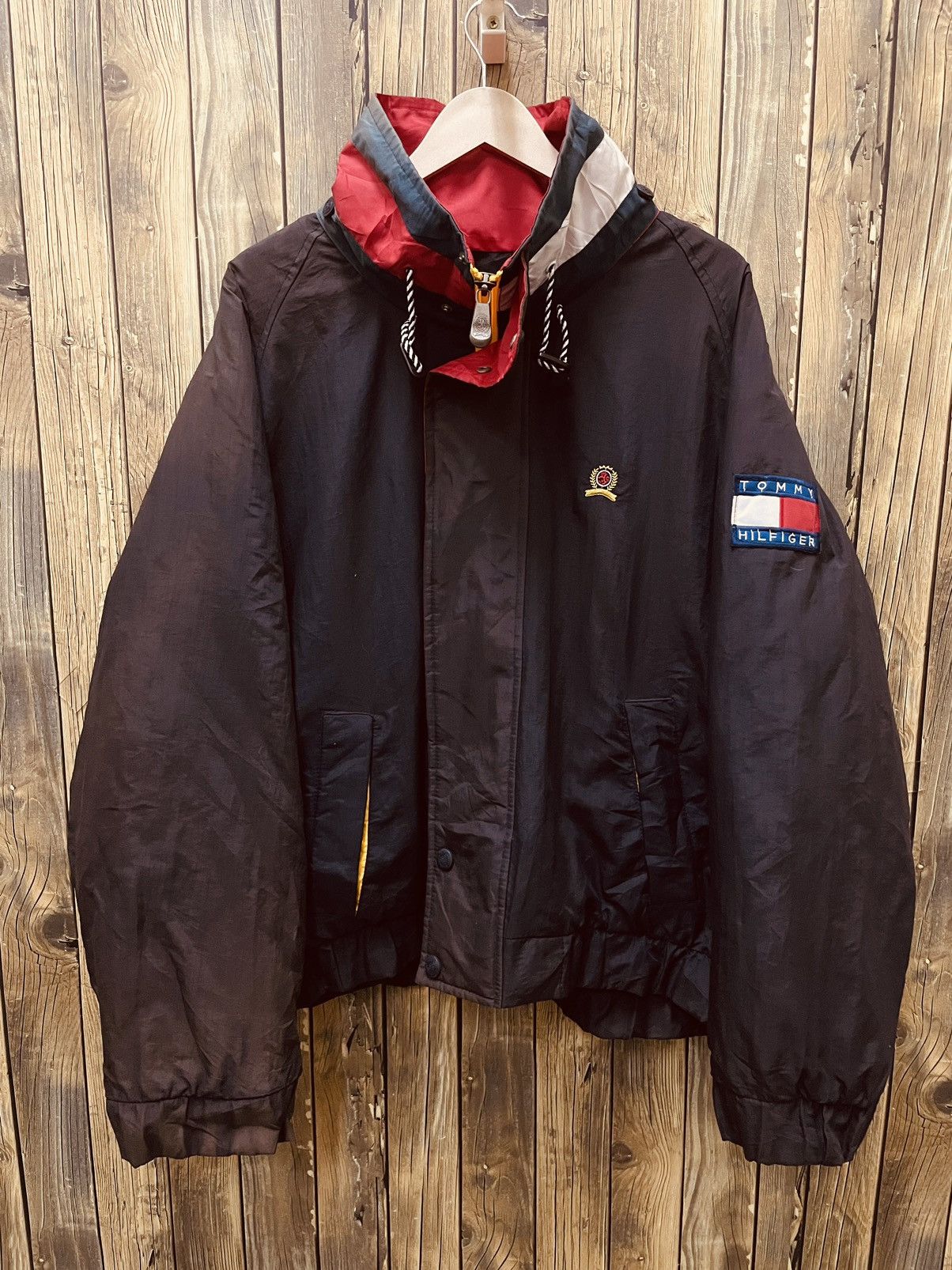 Vintage Tommy Hilfiger Yellow / red / blue jacket