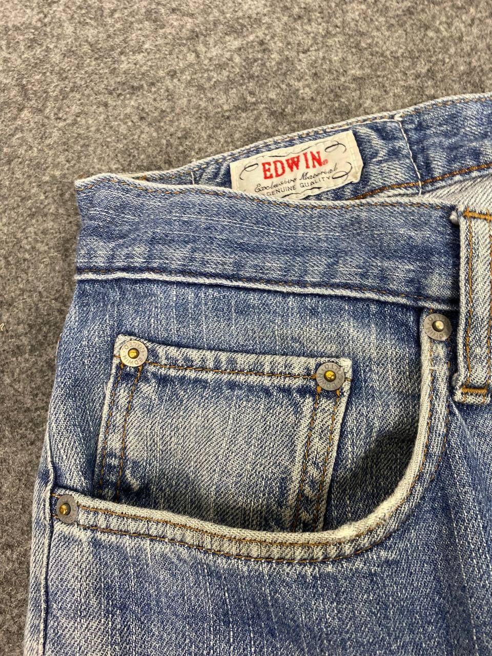 Edwin vintage edwin distressed denim nice design Size US 37 - 10 Thumbnail
