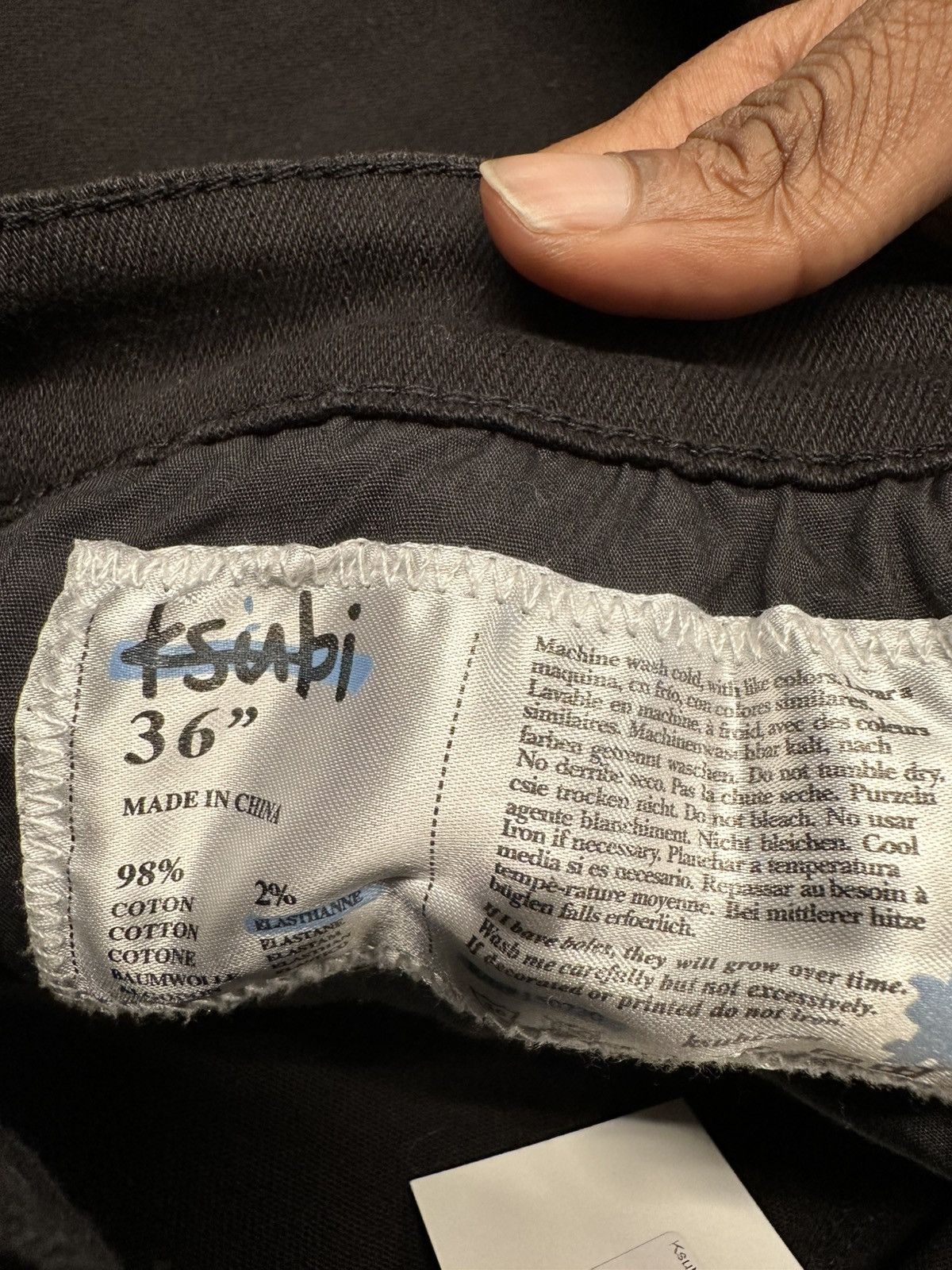 Ksubi Ksubi Knee Rip Plain Black Denim Jeans Size 36 Size US 36 / EU 52 - 5 Thumbnail