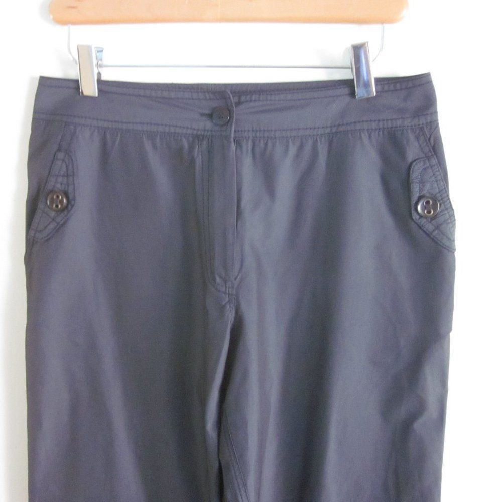Carel Paris Gerard Darel Womens Crop Pants Size 38 (US 6) Dark Blue / G Size 27" / US 4 / IT 40 - 10 Thumbnail