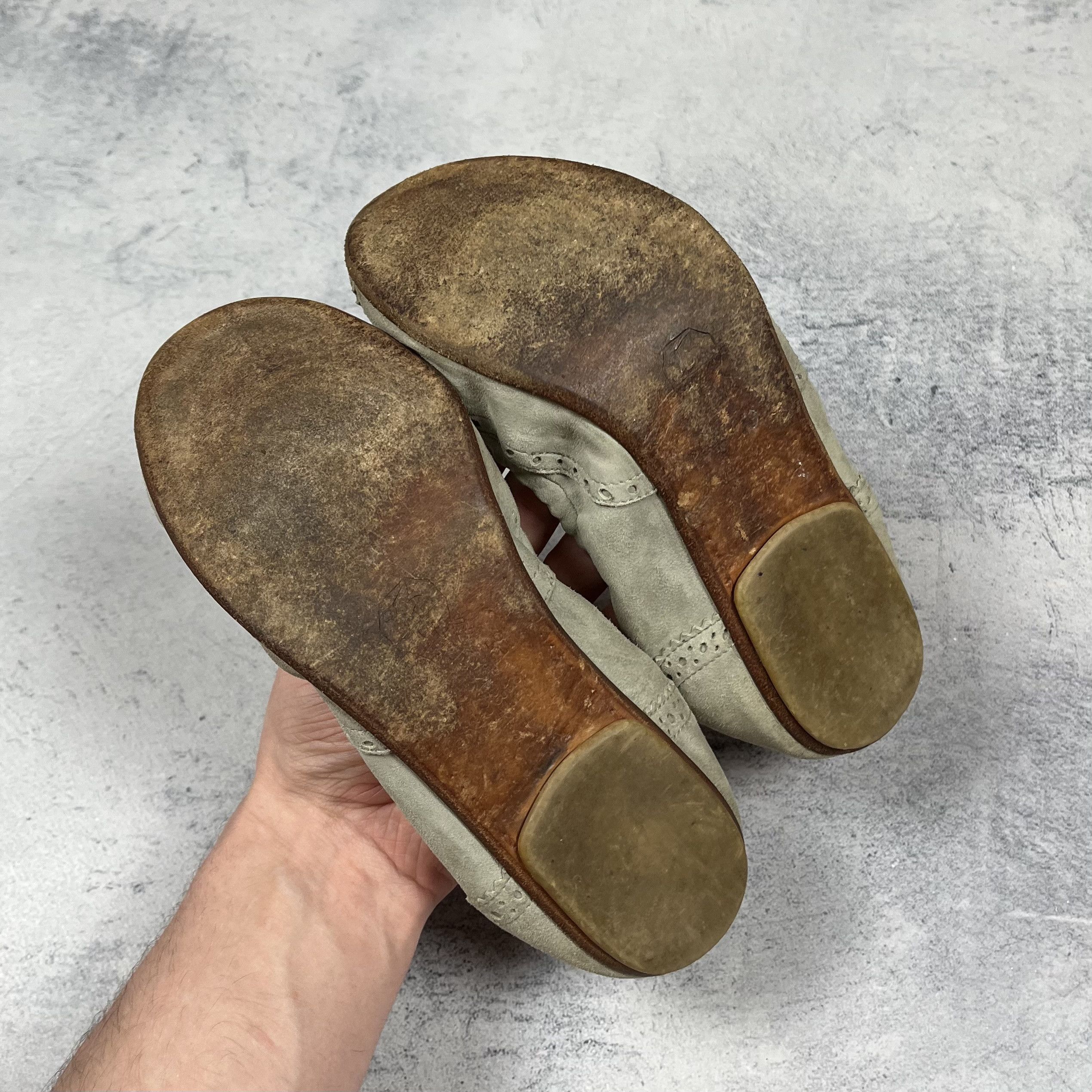 Brunello Cucinelli Ladies Brunello Cucinelli Monili Toe Suede Ballet Flats Size US 6.5 / IT 36.5 - 18 Thumbnail