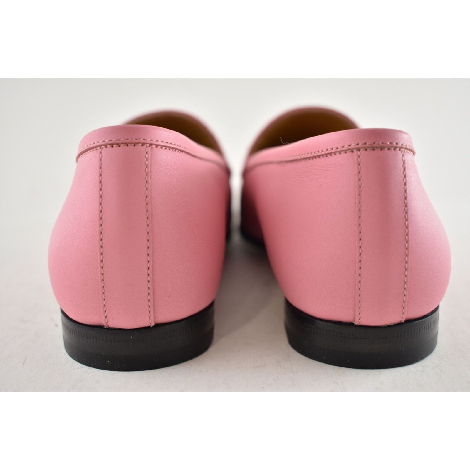 Gucci Gucci Jordaan Butterfly Pink Leather Gold Horsebit Mule Size US 7.5 / IT 37.5 - 18 Thumbnail