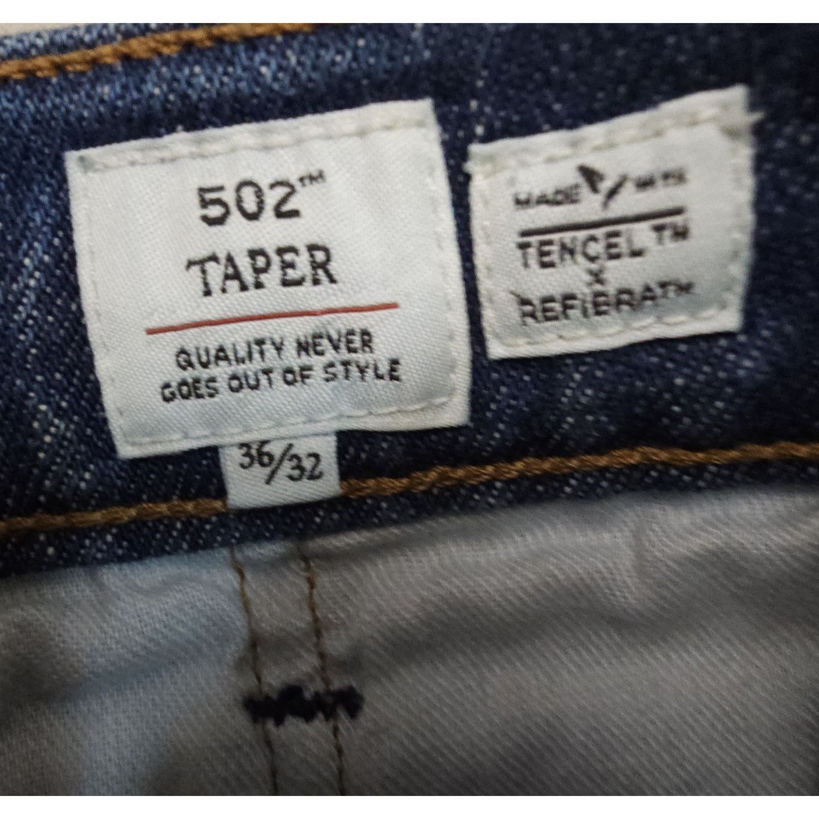 Levi's Levis Made & Crafted 502 Taper Japanese Selvedge Big E 36 Size US 36 / EU 52 - 7 Thumbnail