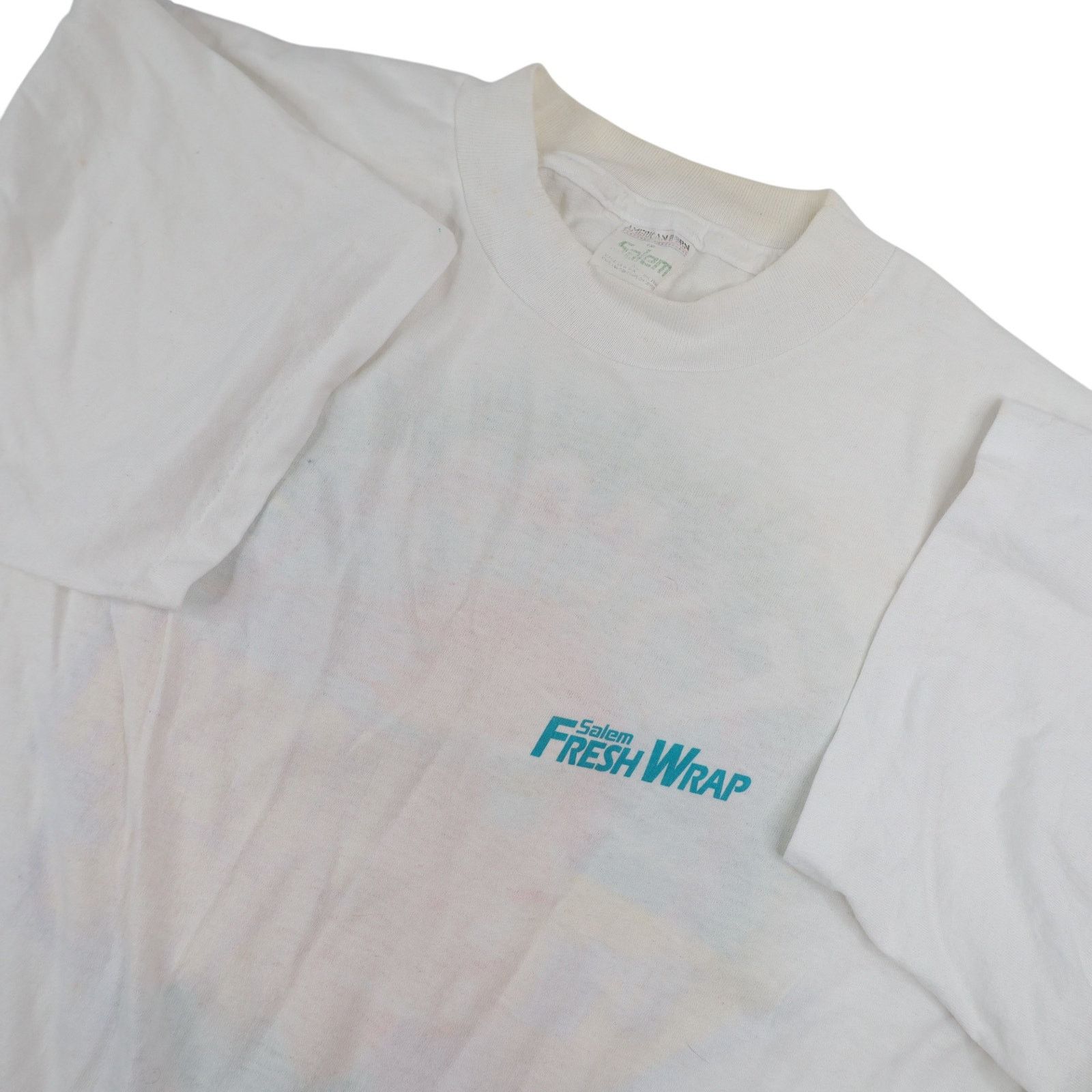 Vintage Vtg 1992 Salem Cigarettes Fresh Wrap Graphic Advertisement T Size US XL / EU 56 / 4 - 7 Thumbnail