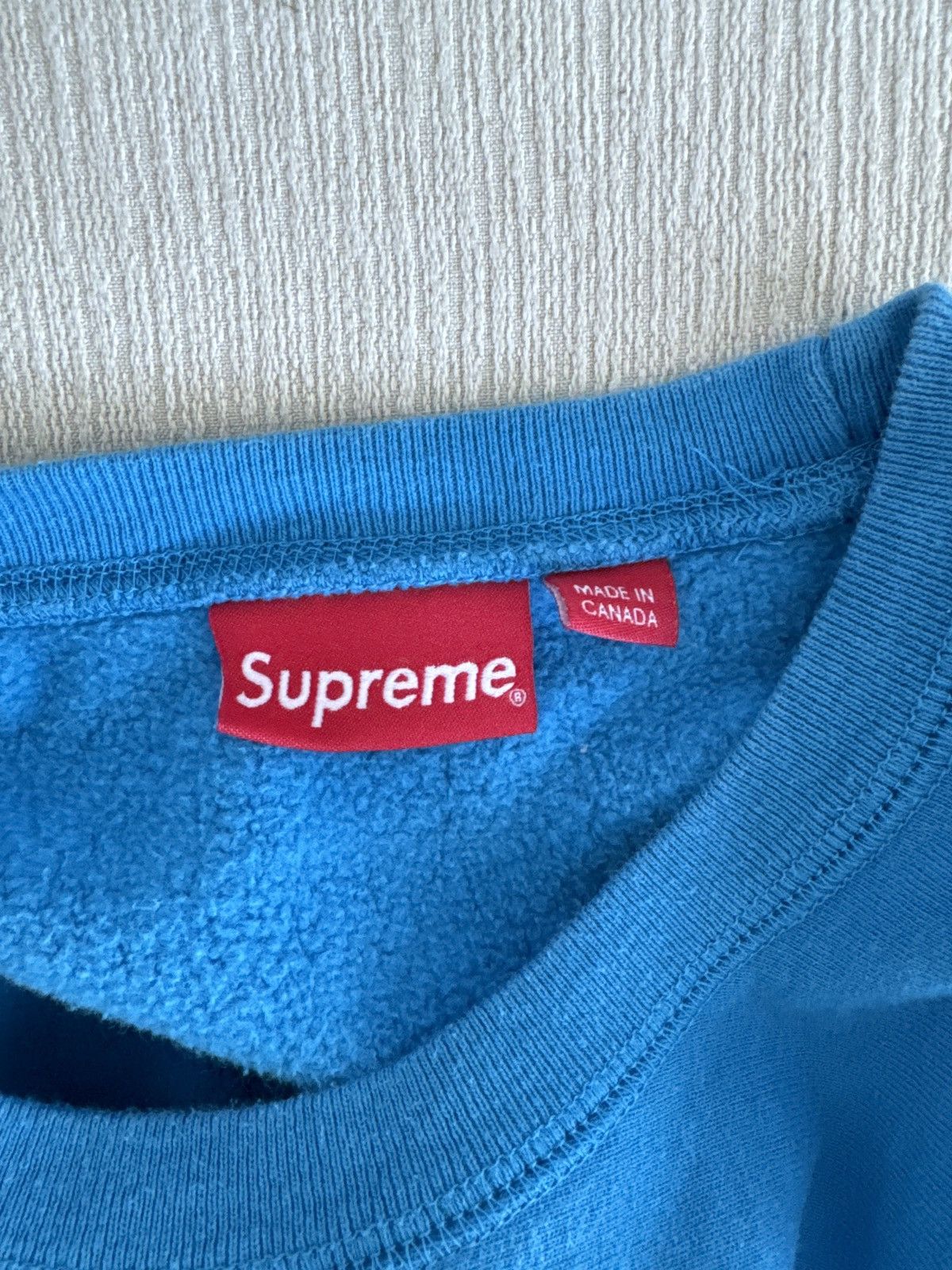 Supreme Box Logo Crewneck (Bright Royal) Size US M / EU 48-50 / 2 - 4 Thumbnail