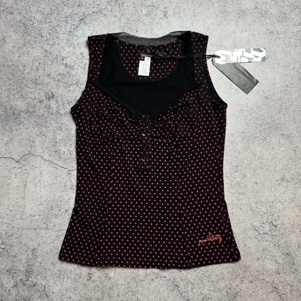 Miss Sixty NEW Miss Sixty Vintage Top Sleeveless Size L / US 10 / IT 46 - 1 Thumbnail