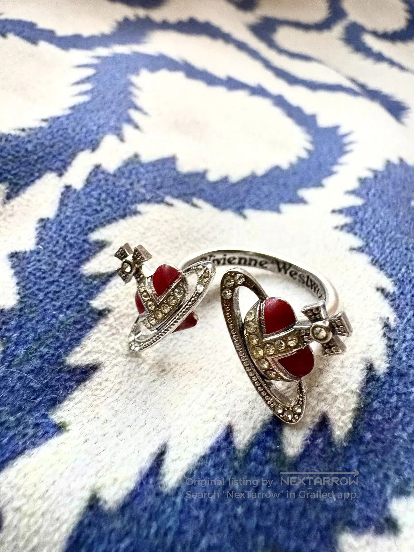 Vivienne Westwood vivienne westwood red heart ring. Size ONE SIZE - 2 Thumbnail