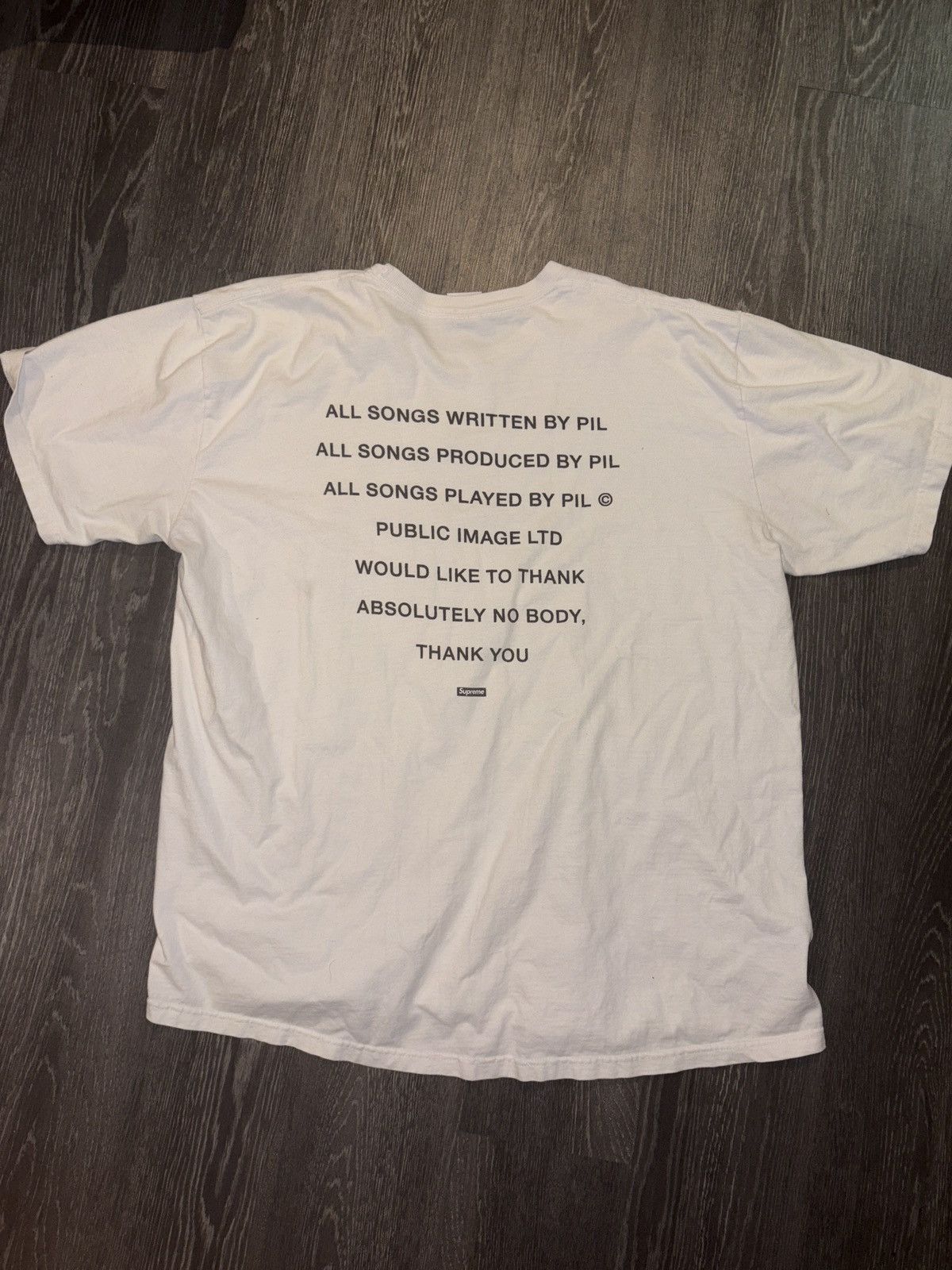 Supreme Supreme x PiL Tee 'White' Size US XL / EU 56 / 4 - 4 Thumbnail
