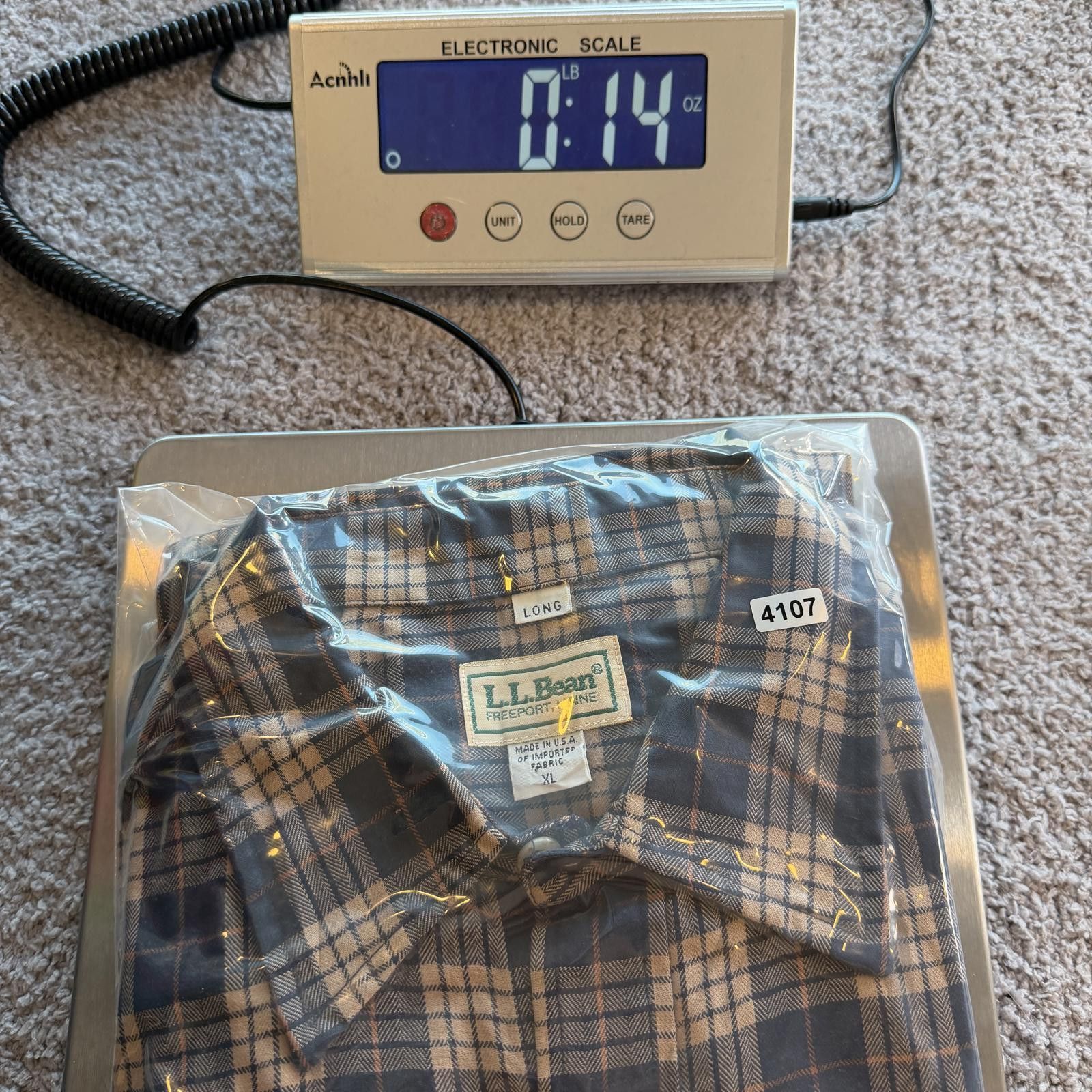 L.L. Bean Vintage LL Bean Plaid Flannel Button Down Shirt XL Long USA Size US XL / EU 56 / 4 - 5 Thumbnail