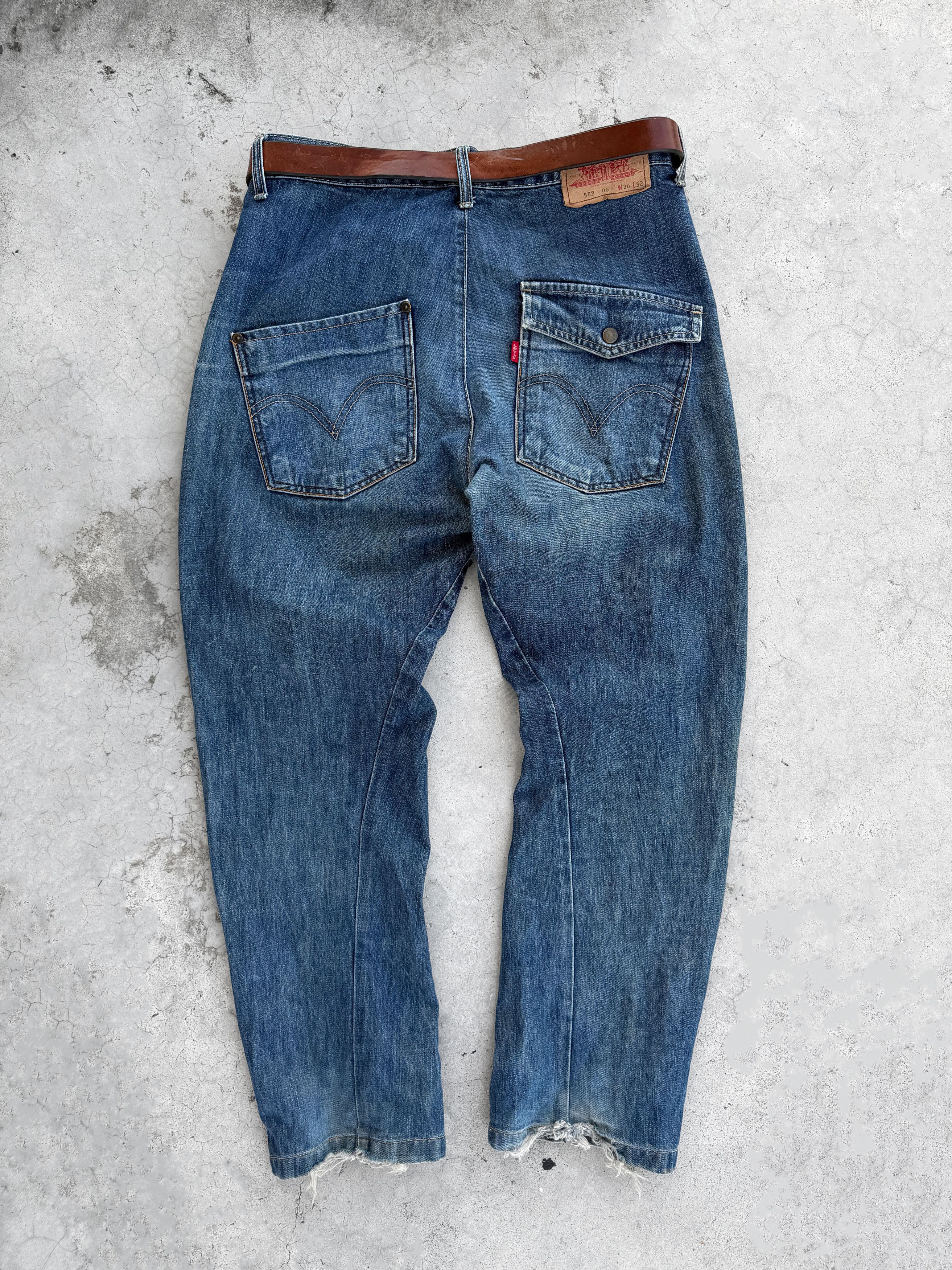 Levi's Y2K Levis Engineered Distressed Jeans Size US 34 / EU 50 - 8 Thumbnail