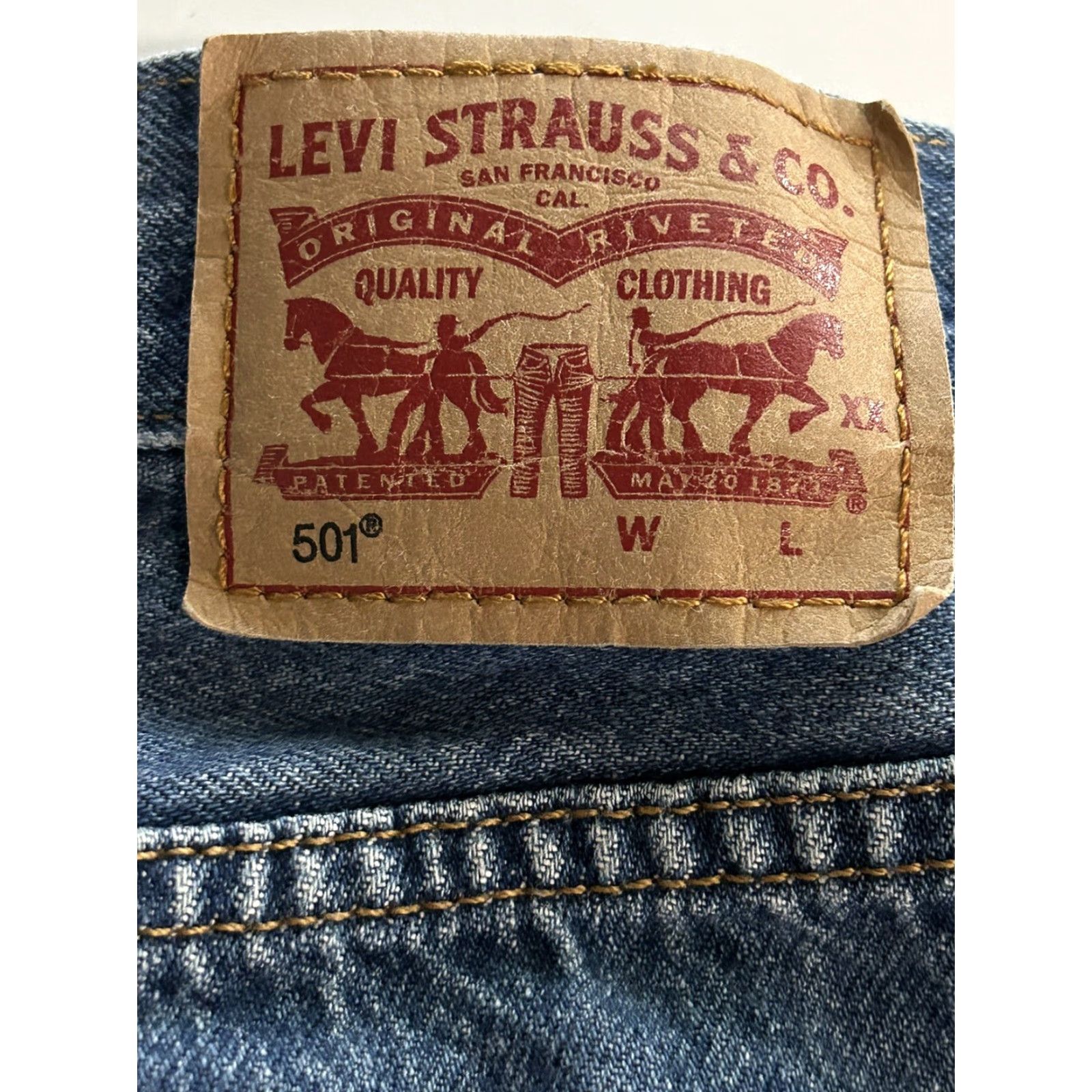 Levi's Levi's 501 Original High Rise Denim Shorts Blue 31 Women Cut-Off Denim Short(s) Womens Size 24" / US 00 / IT 34 - 6 Thumbnail