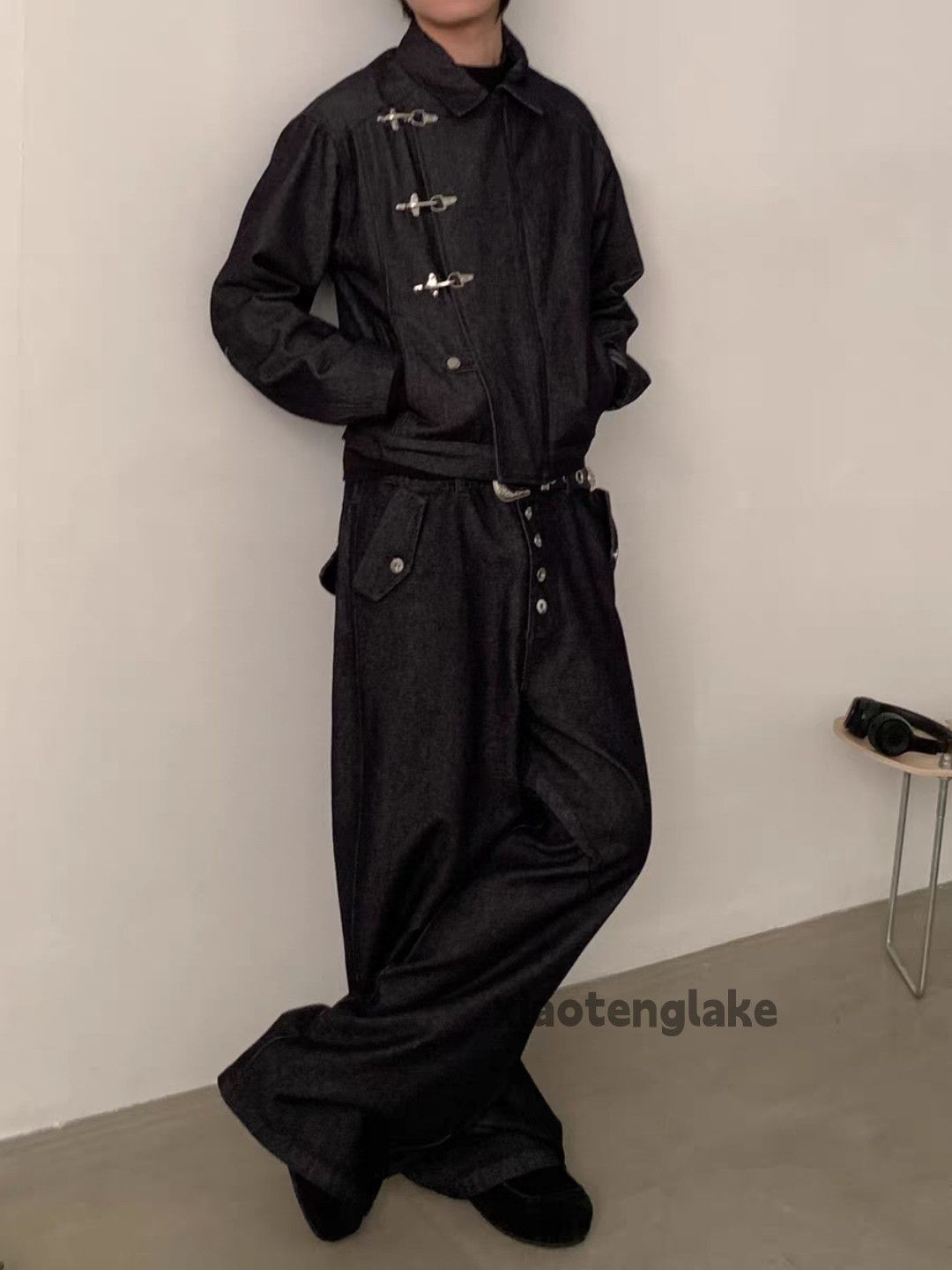 Jean otl Balenciaga rickowens style flared opium baggy jeans Size US 32 / EU 48 - 2 Thumbnail