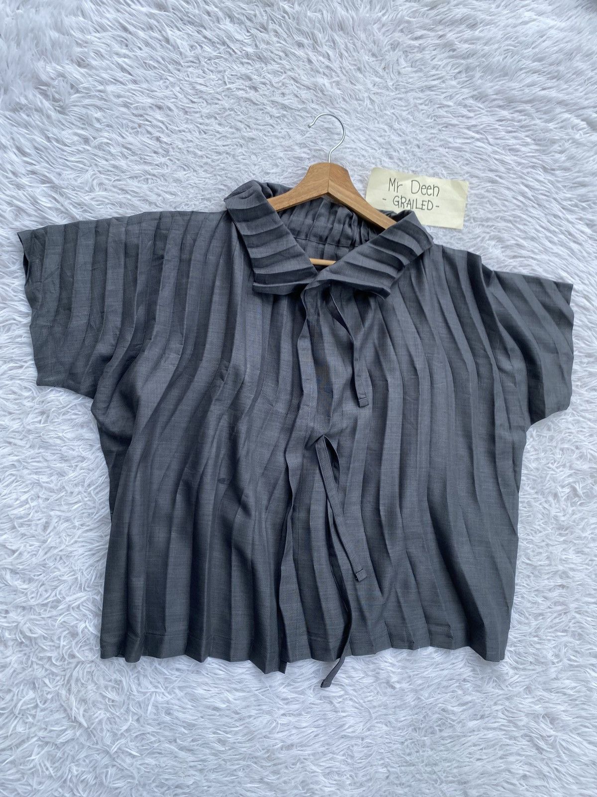 Issey Miyake Rare Issey Miyake IM Pleated Blouse Size M / US 6-8 / IT 42-44 - 2 Thumbnail