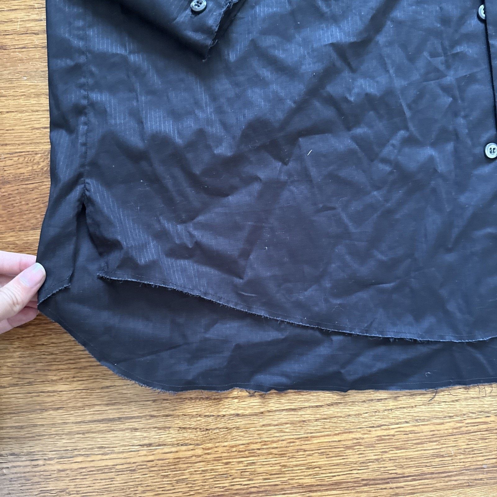 424 424 ON FAIRFAX Men’s Casual Black Long Sleeve Buttoned Shirt Size US XL / EU 56 / 4 - 5 Thumbnail