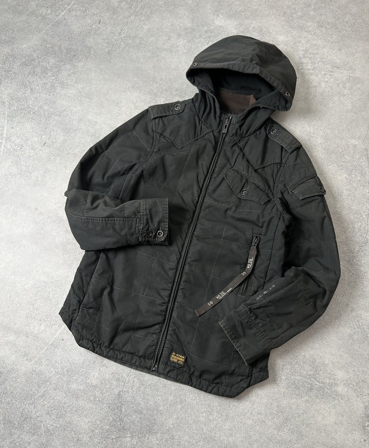 G-Star Vintage G-Star Raw hooded parkas jacket mens black Size US L / EU 52-54 / 3 - 1 Thumbnail