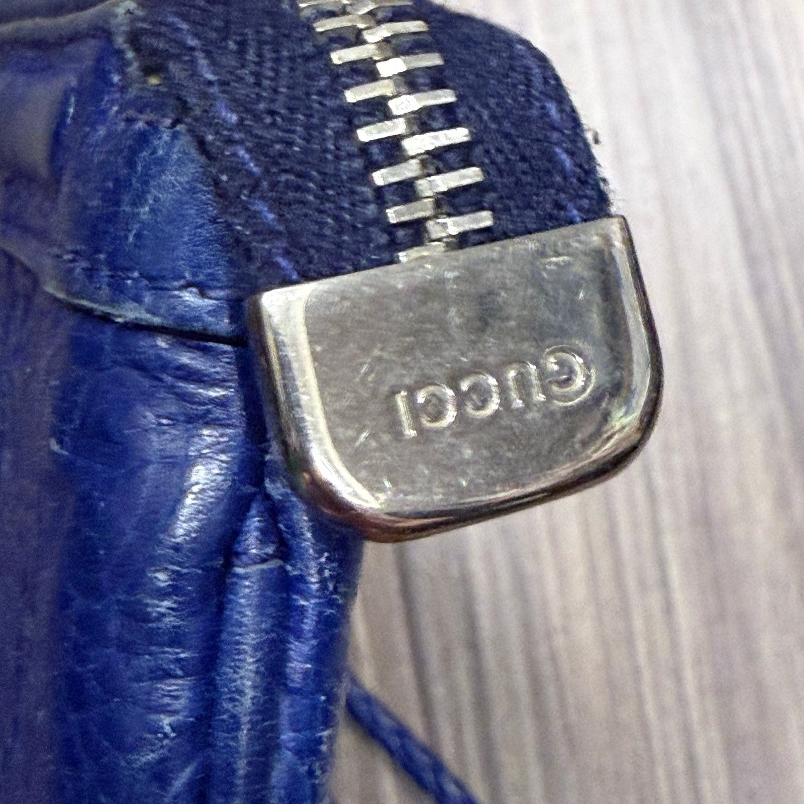 Gucci Gucci Blue Microguccissima Leather Horsebit Wristlet Pouch Size ONE SIZE - 9 Thumbnail