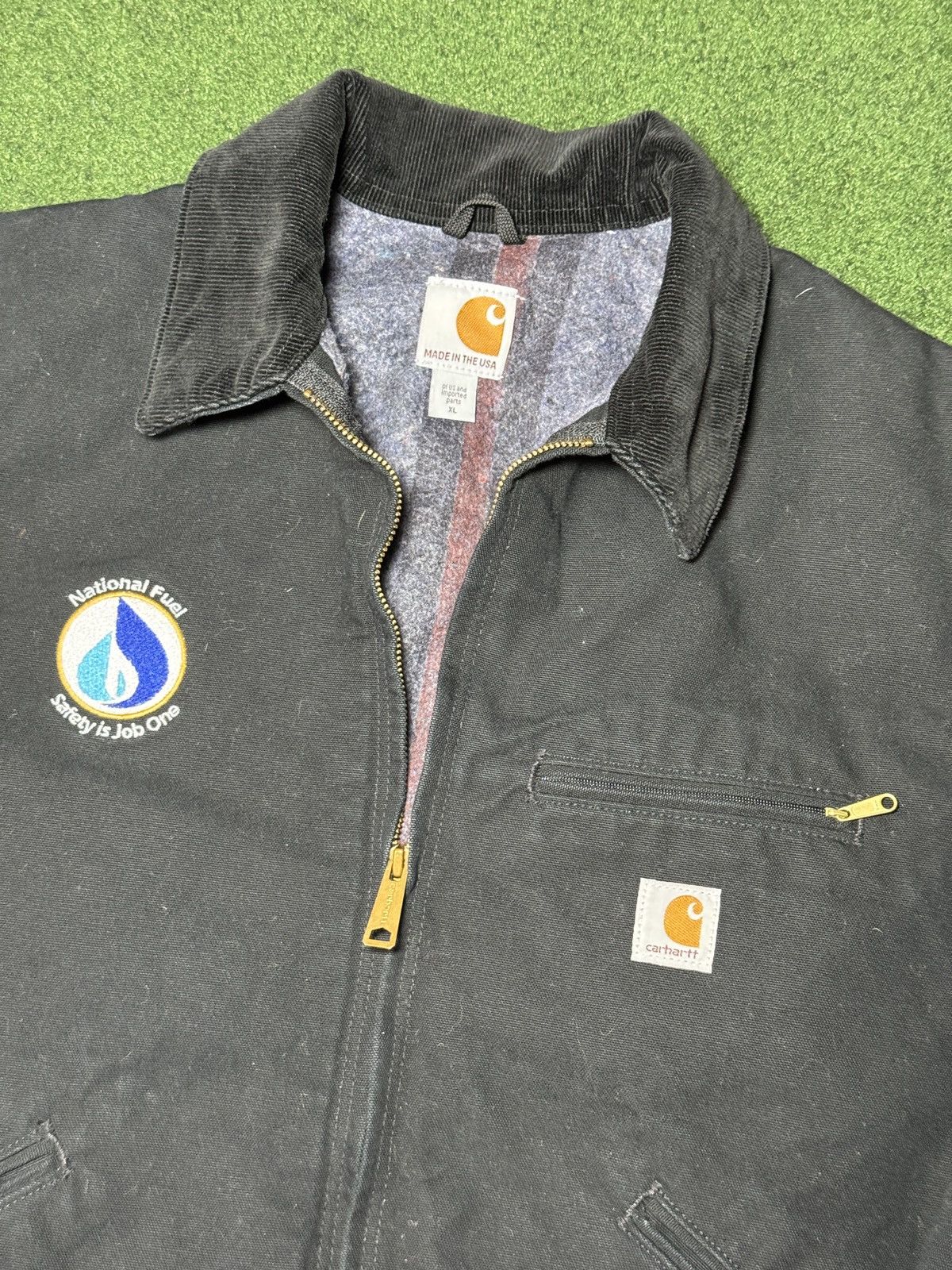 Carhartt × Vintage Vintage 90s Carhartt Detroit Black J01 J97 Full Zip Jacket Size US XL / EU 56 / 4 - 2 Thumbnail