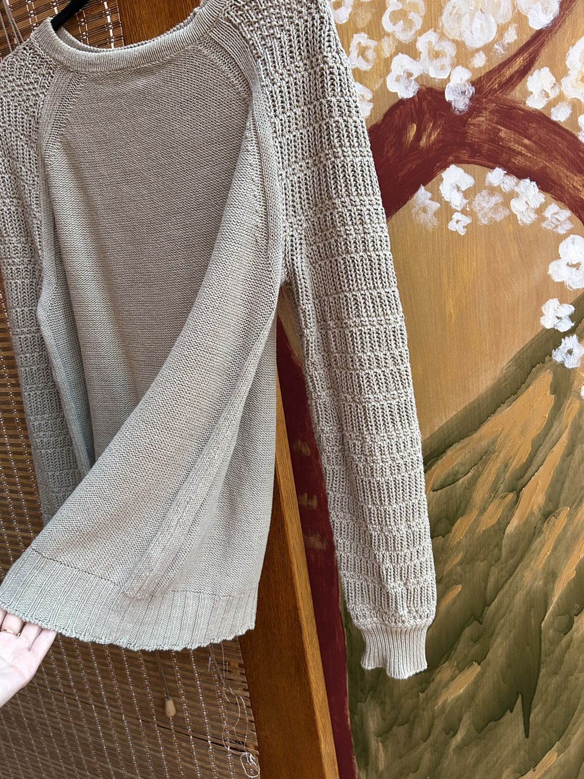 Silent By Damir Doma Silent Damir Doma Knit Sweater Linen Cotton Blend Beige Size US M / EU 48-50 / 2 - 6 Thumbnail